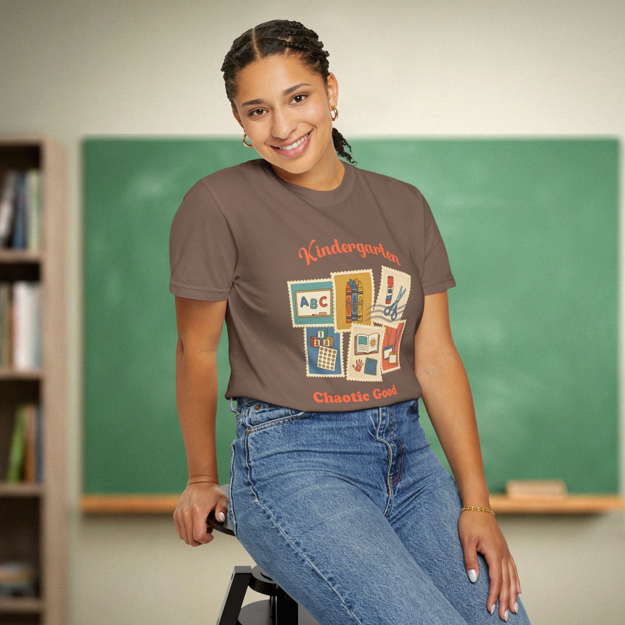 Kindergarten Chaotic Good | Kindergarten Teacher Shirt | Premium Comfort Colors 1717 Vintage Tee