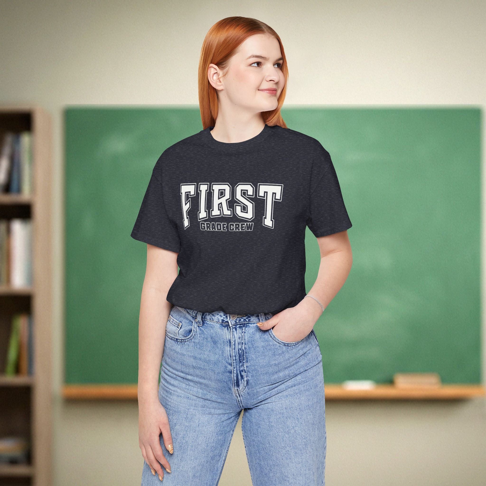 First Grade Crew Shirt | Cute First Grade Teacher Shirt | Teacher Team Gift