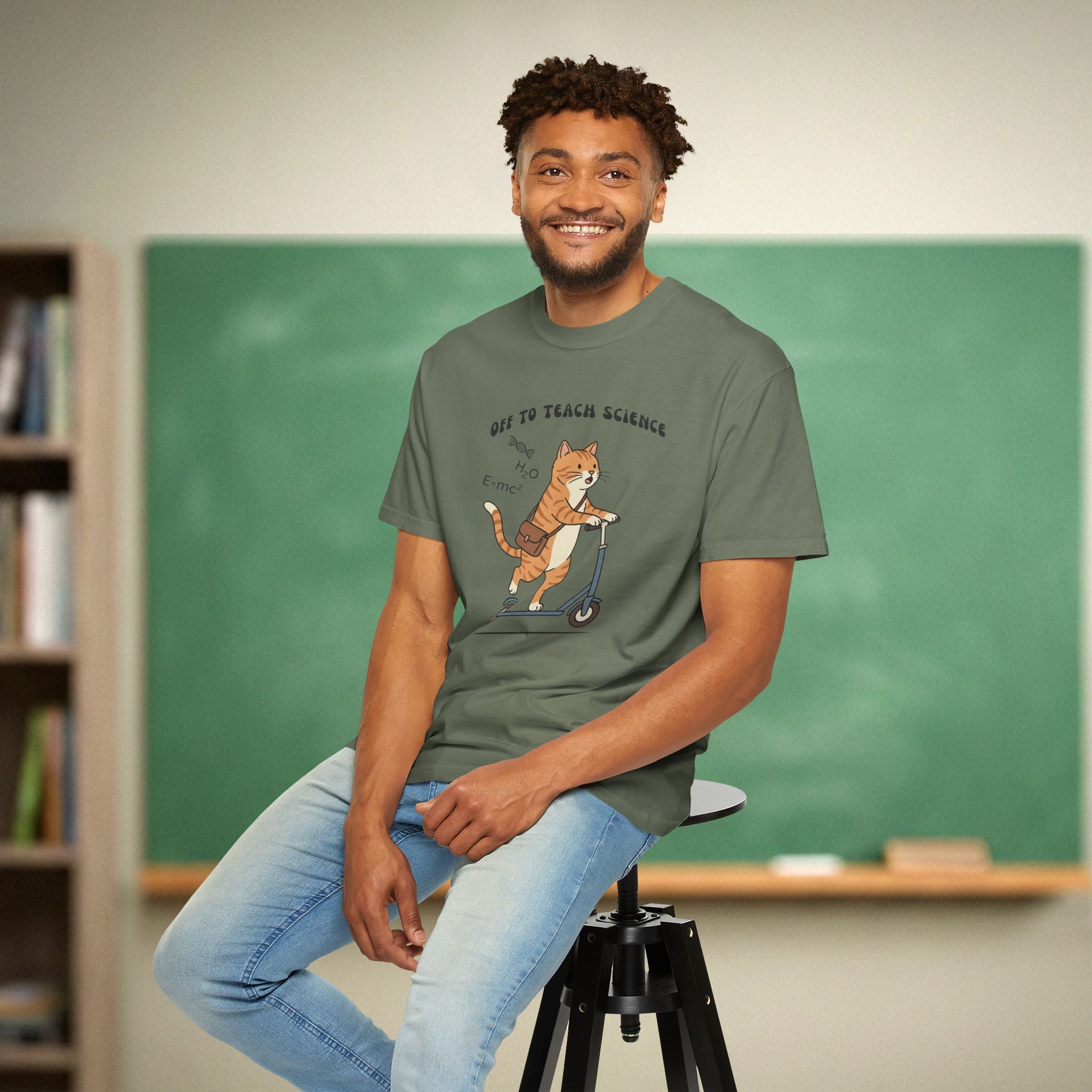 Off to Teach Science | Science Teacher Shirt | Premium Comfort Colors 1717 Vintage Tee