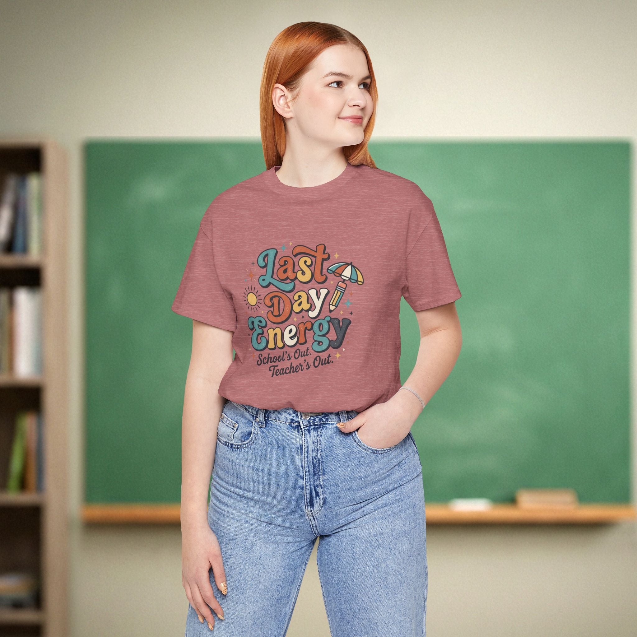 Last Day Energy Teacher Shirt | School’s Out Teacher’s Out Tee | End of Year Teacher Shirt