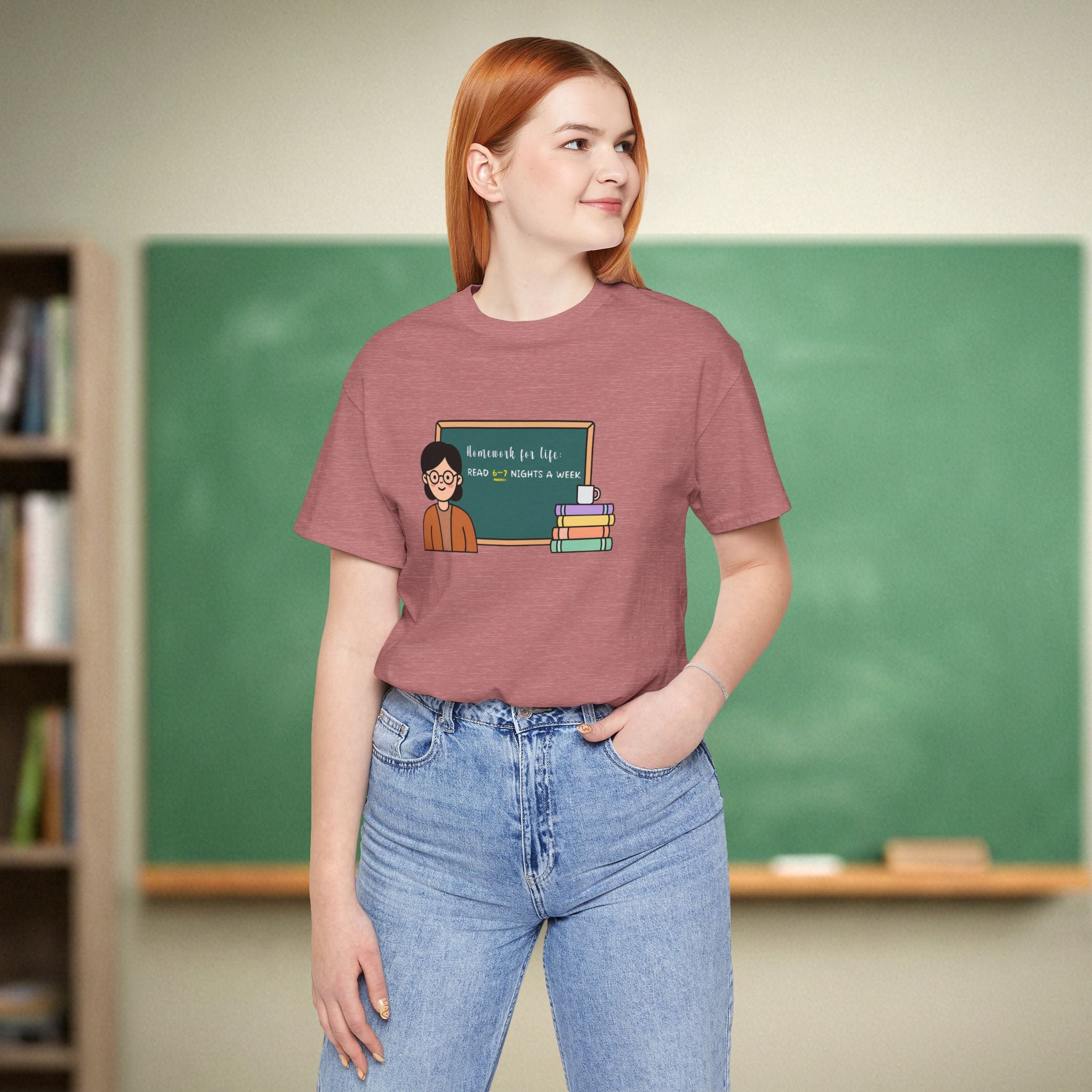 Homework for Life Read | Reading Teacher Shirt | Bella Canvas 3001