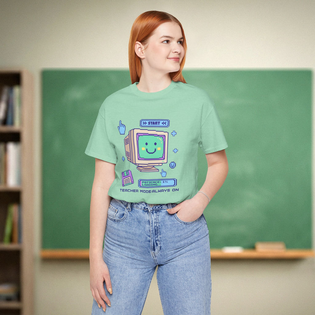 Teacher Mode Always On | Retro Teacher Shirt | Funny Teacher Gift | Vintage Teacher Tee