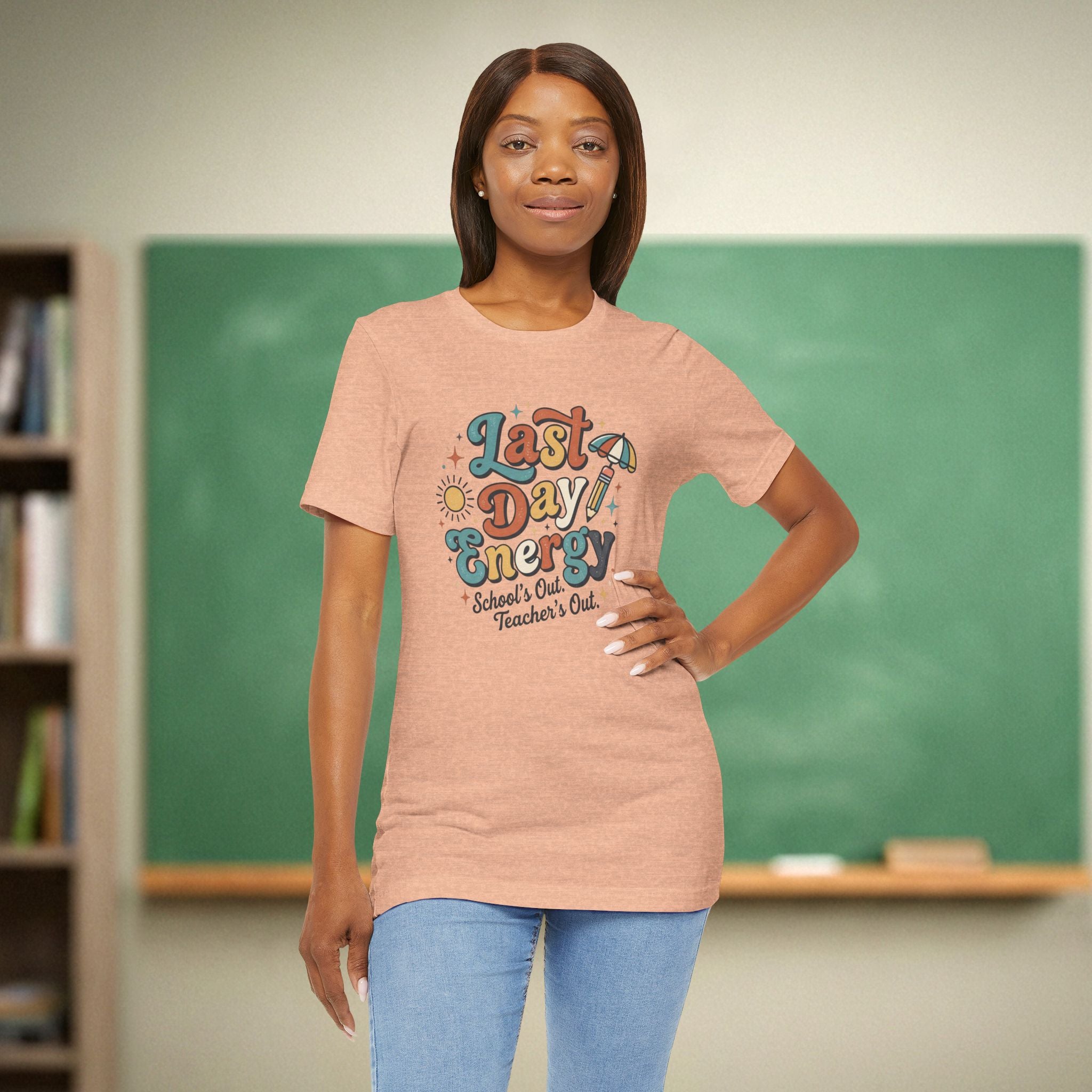 Last Day Energy Teacher Shirt | School’s Out Teacher’s Out Tee | End of Year Teacher Shirt