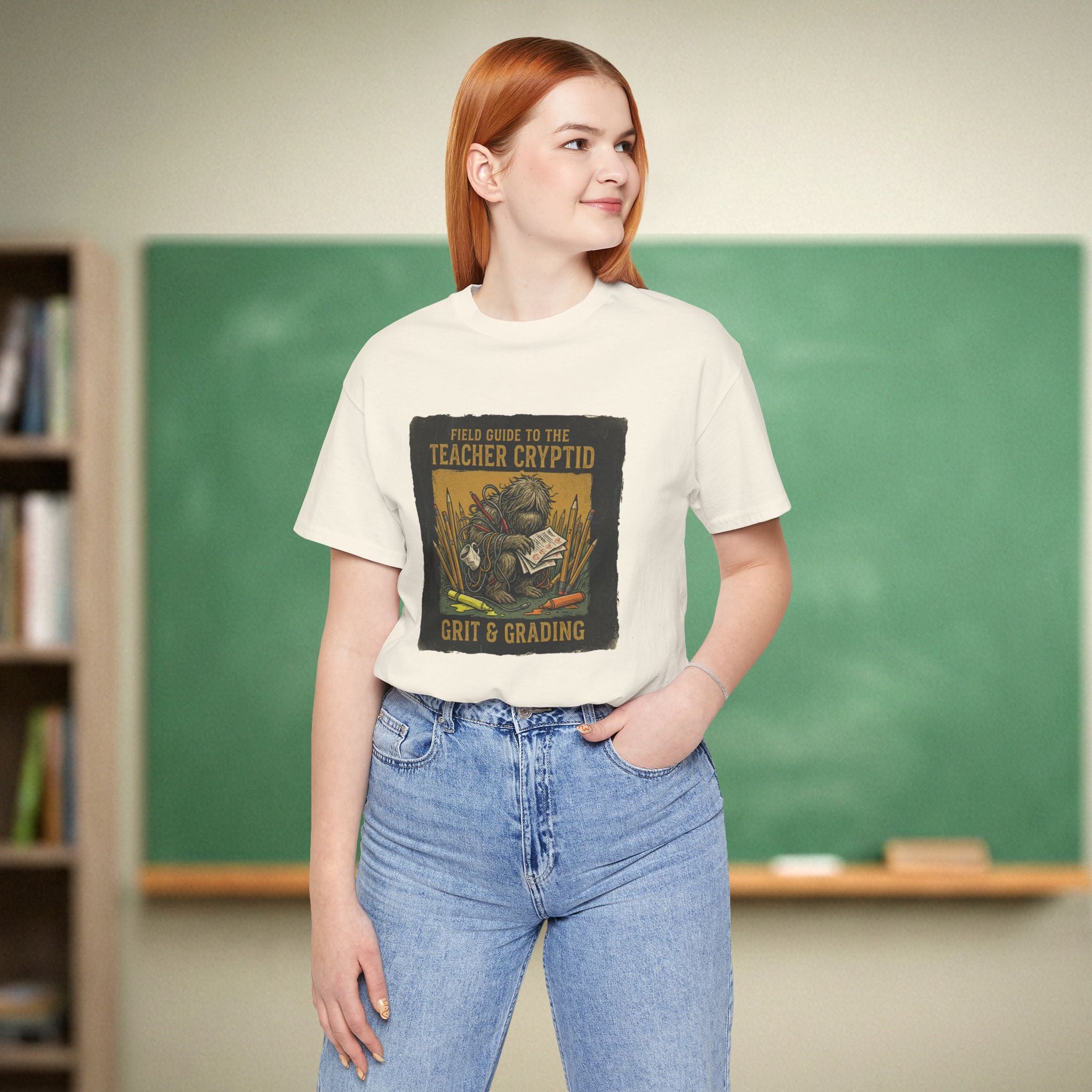Teacher Cryptid Shirt | Field Guide to the Teacher Cryptid Tee | Bella Canvas 3001