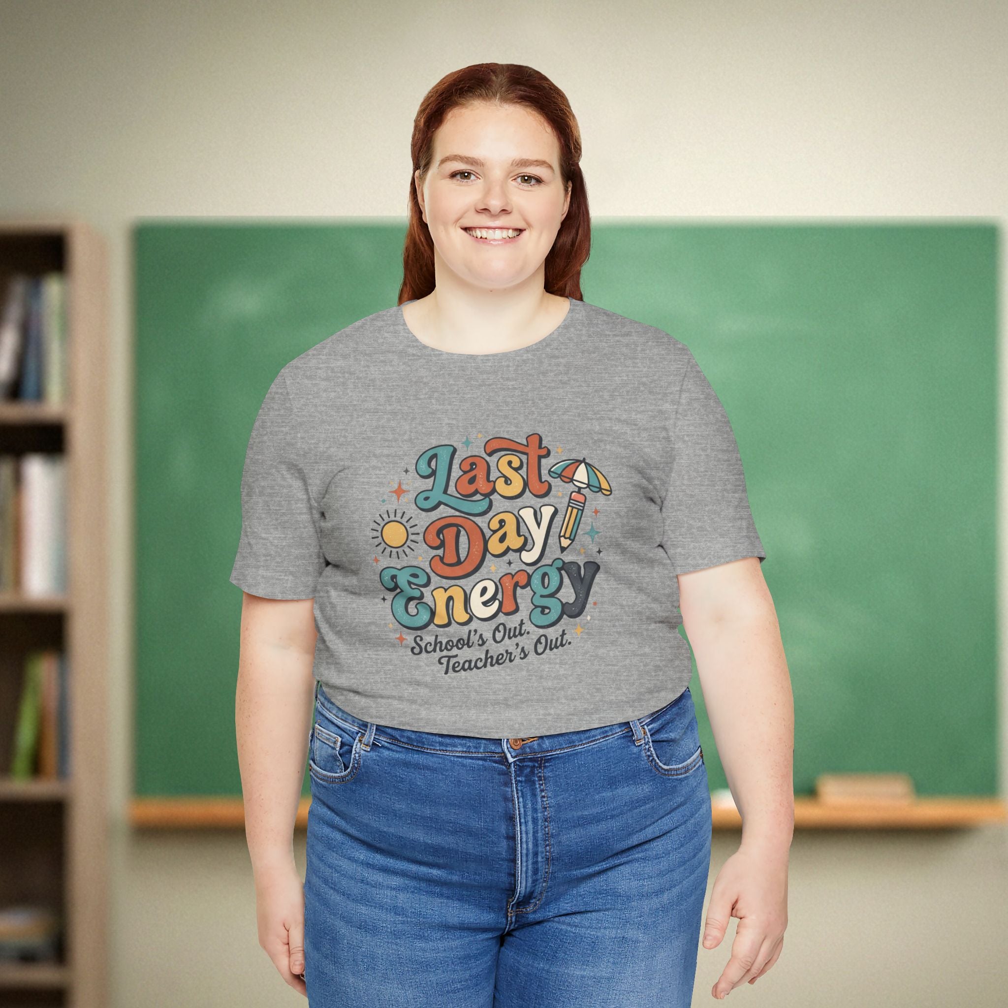 Last Day Energy Teacher Shirt | School’s Out Teacher’s Out Tee | End of Year Teacher Shirt
