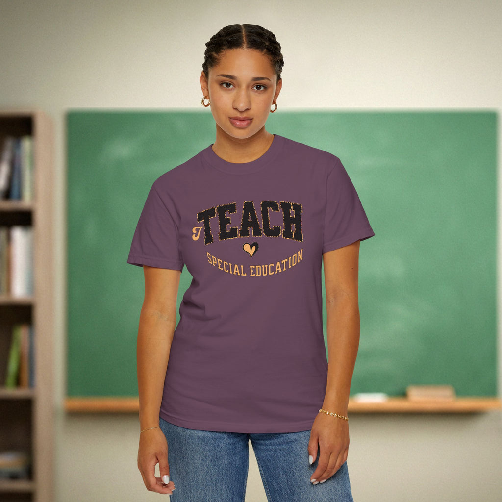 I Teach Special Education Shirt | Leopard Print Teacher Tee | SPED Teacher Appreciation Top
