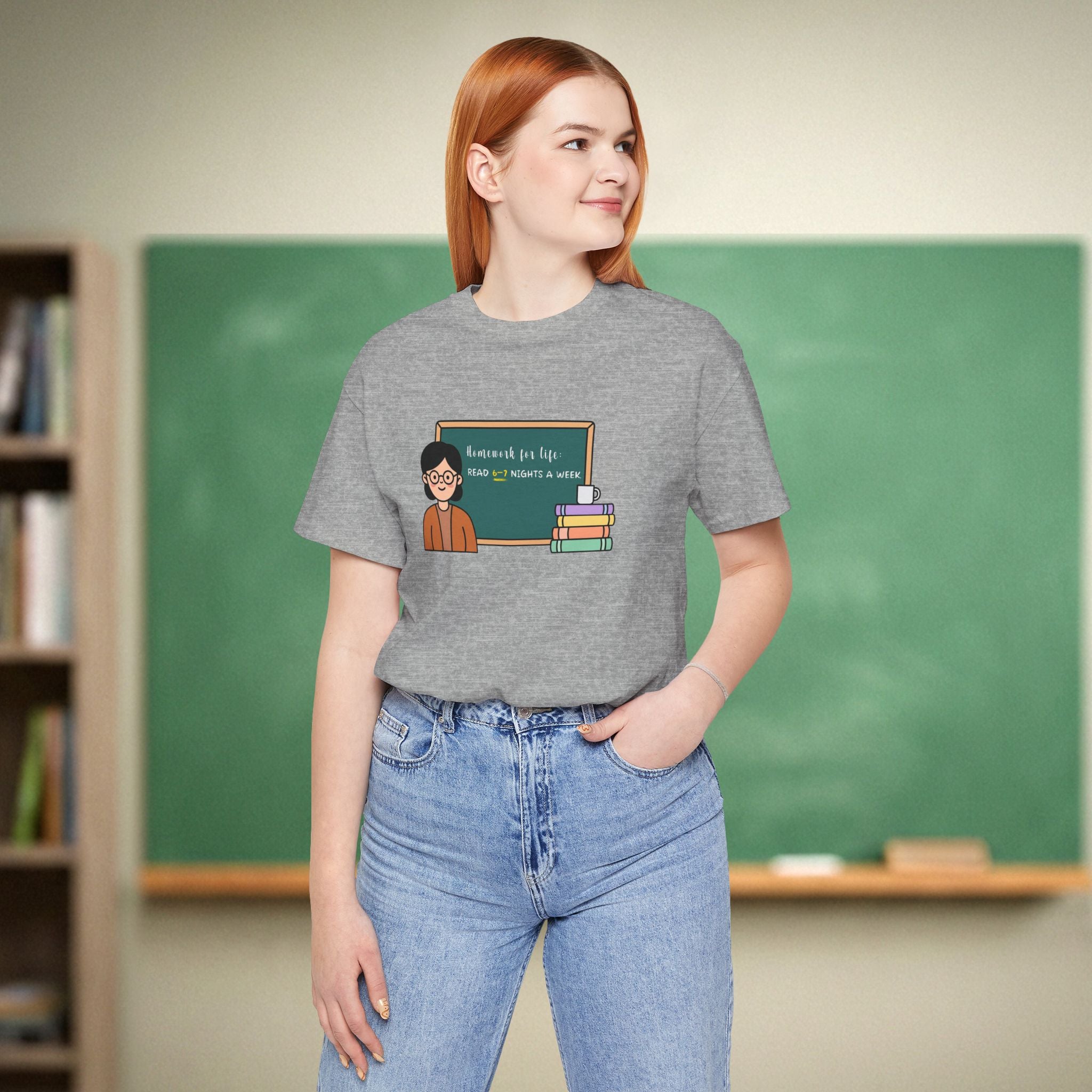 Homework for Life Read | Reading Teacher Shirt | Bella Canvas 3001