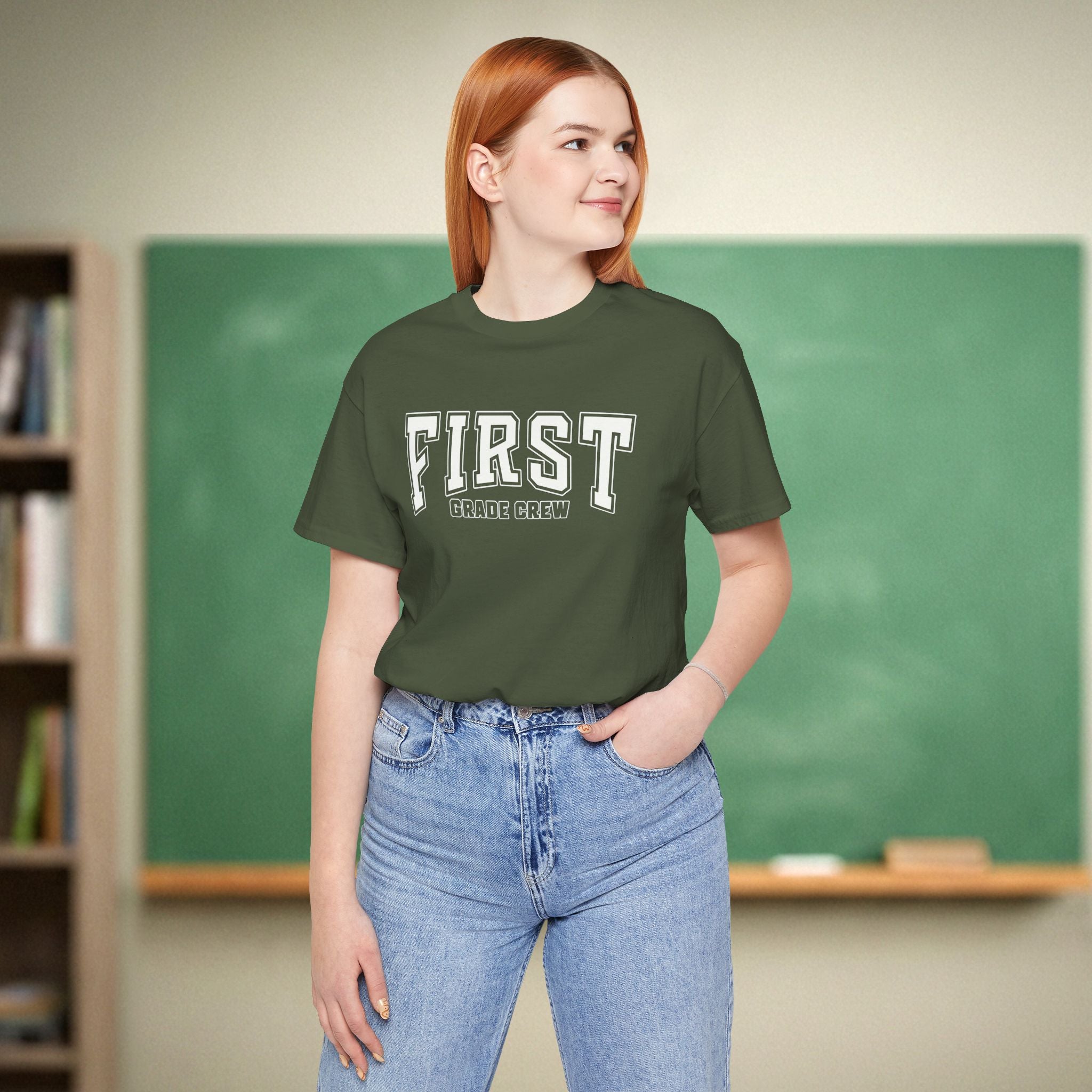 First Grade Crew Shirt | Cute First Grade Teacher Shirt | Teacher Team Gift