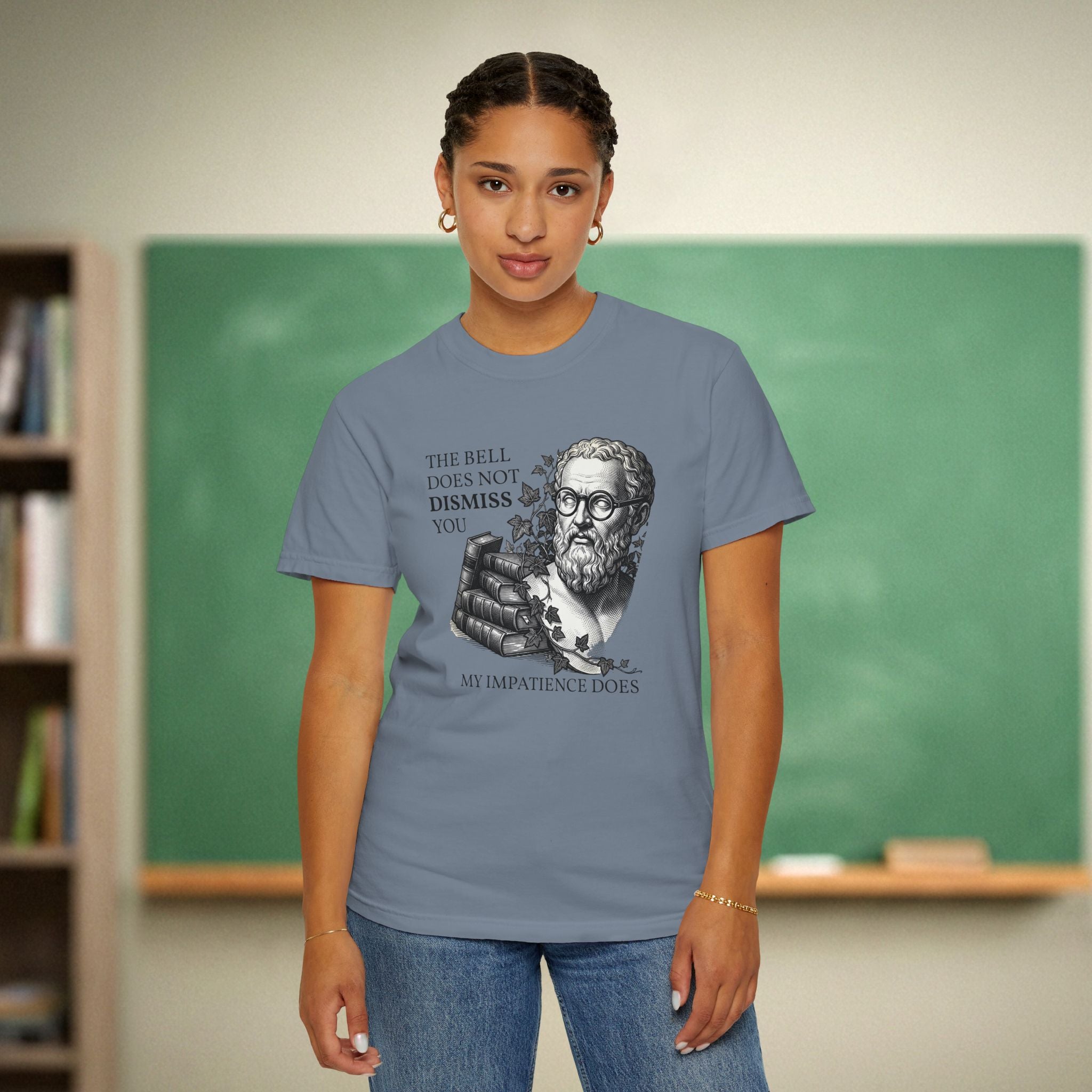 The Bell Does Not Dismiss You Teacher Shirt | Funny Philosophy Classroom Tee