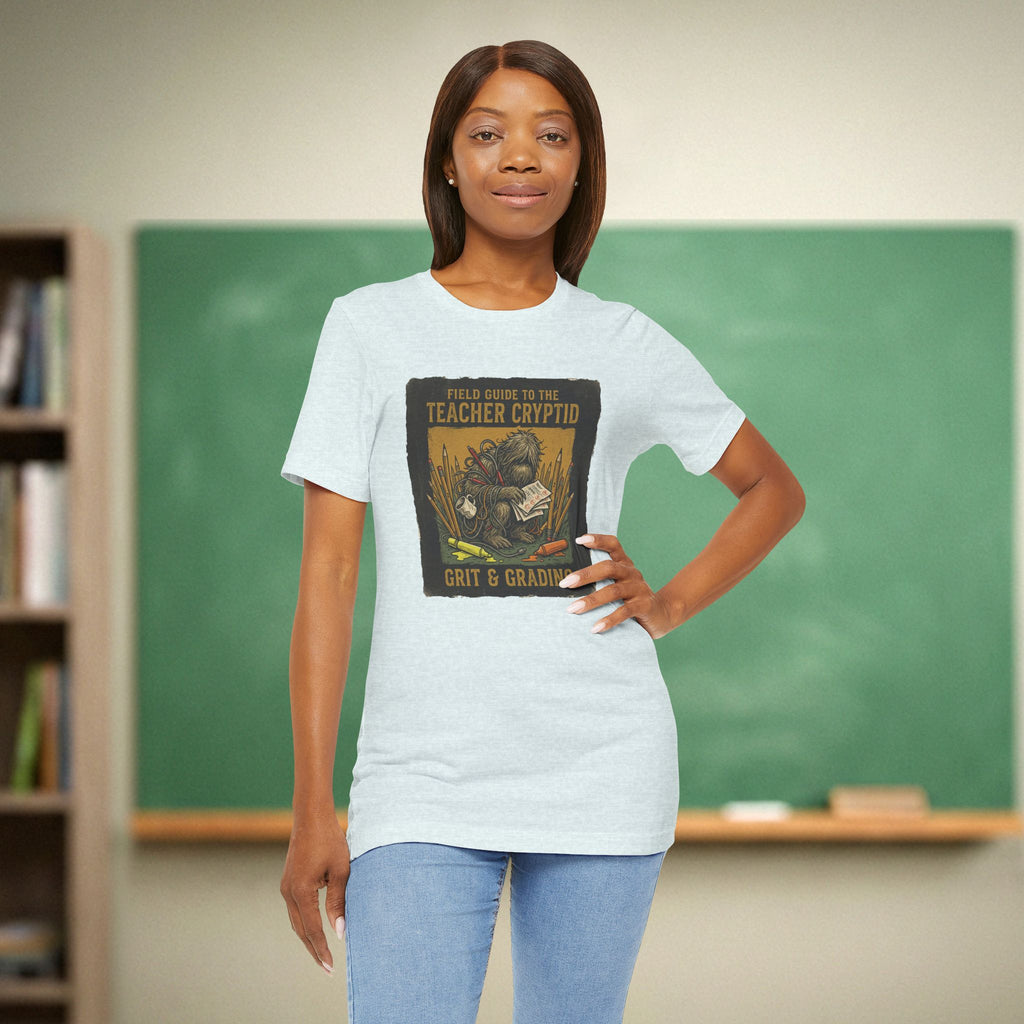 Teacher Cryptid Shirt | Field Guide to the Teacher Cryptid Tee | Bella Canvas 3001