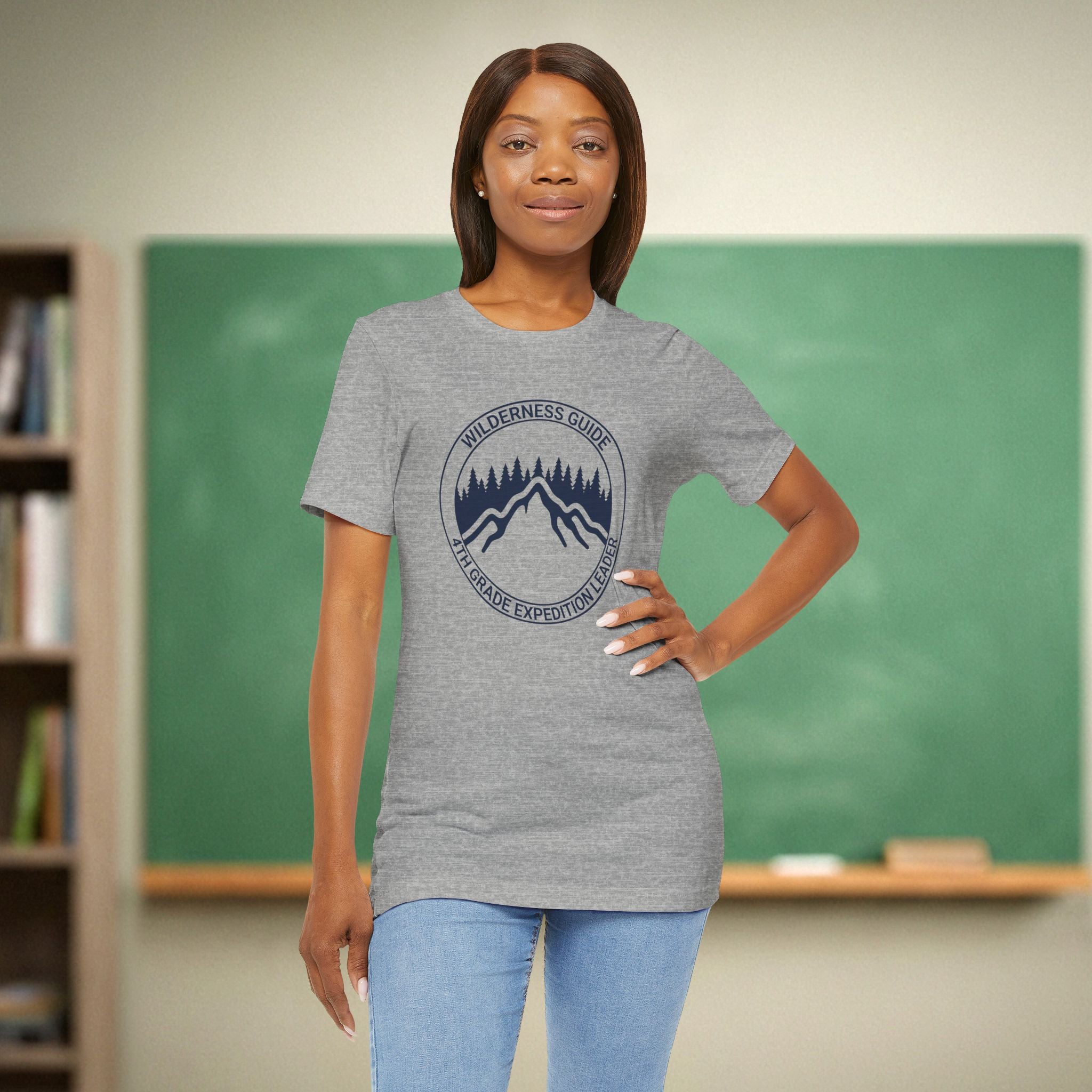 4th Grade Expedition Leader Teacher Shirt | Wilderness Guide Tee | Bella Canvas 3001