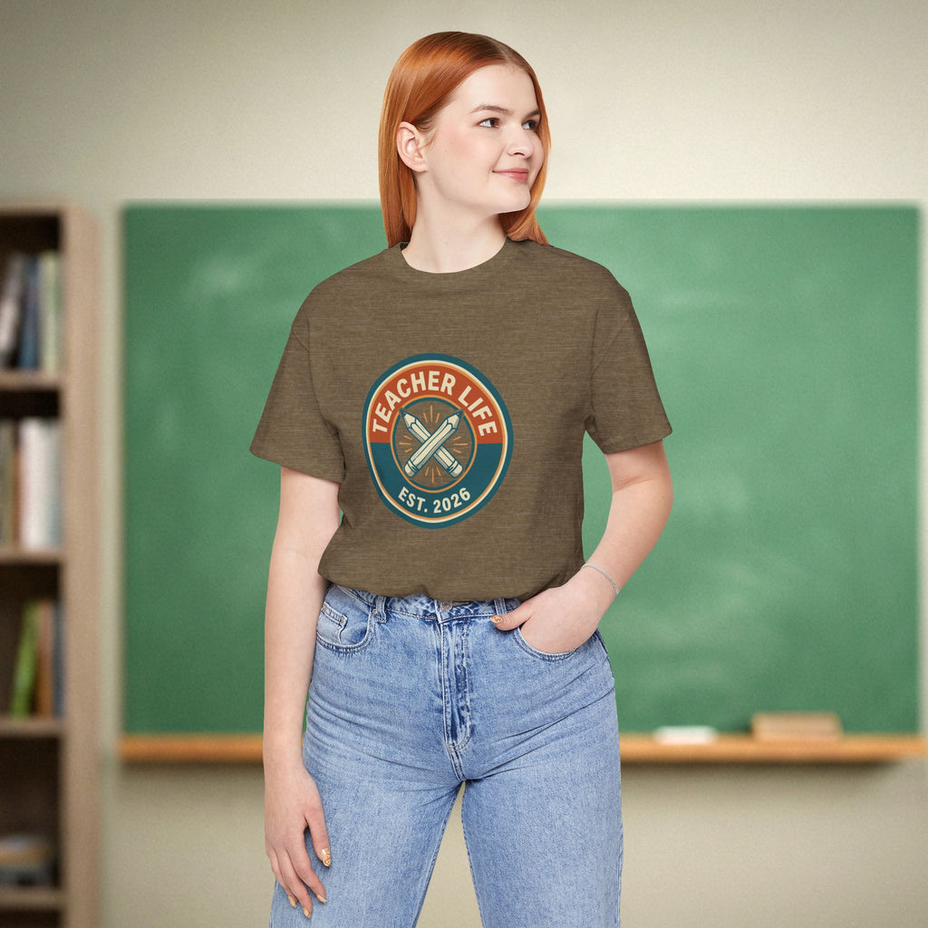 Teacher Life Est. 2026 | New Teacher Shirt | Bella Canvas 3001