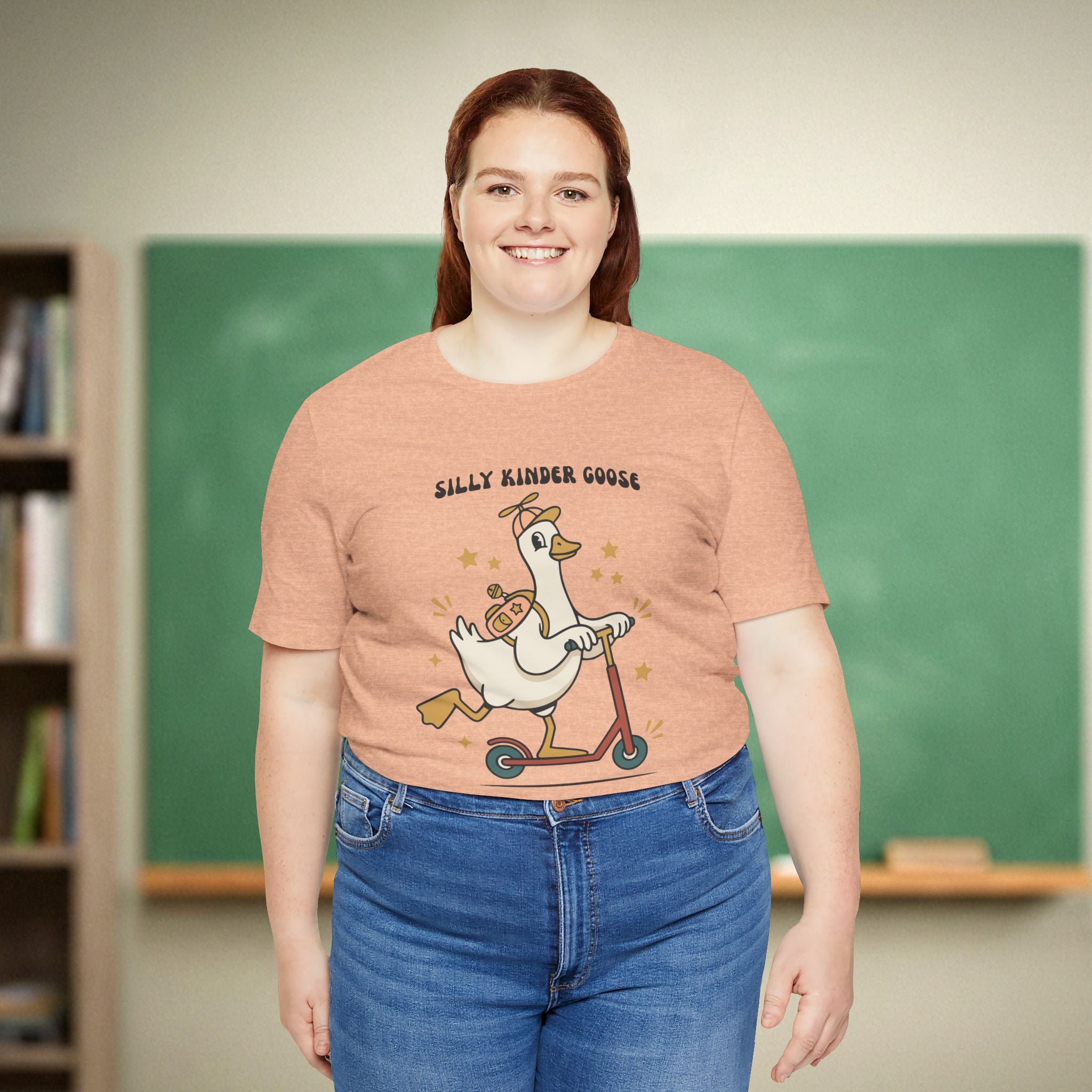 Silly Kinder Goose Shirt | Funny Kindergarten Teacher Tee | Bella Canvas 3001