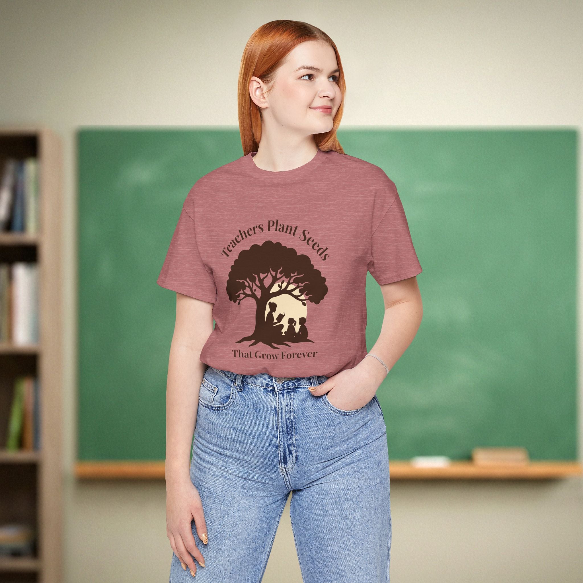 Teachers Plant Seeds That Grow Forever Shirt | Inspirational Teacher Gift Tee | Literacy & Growth