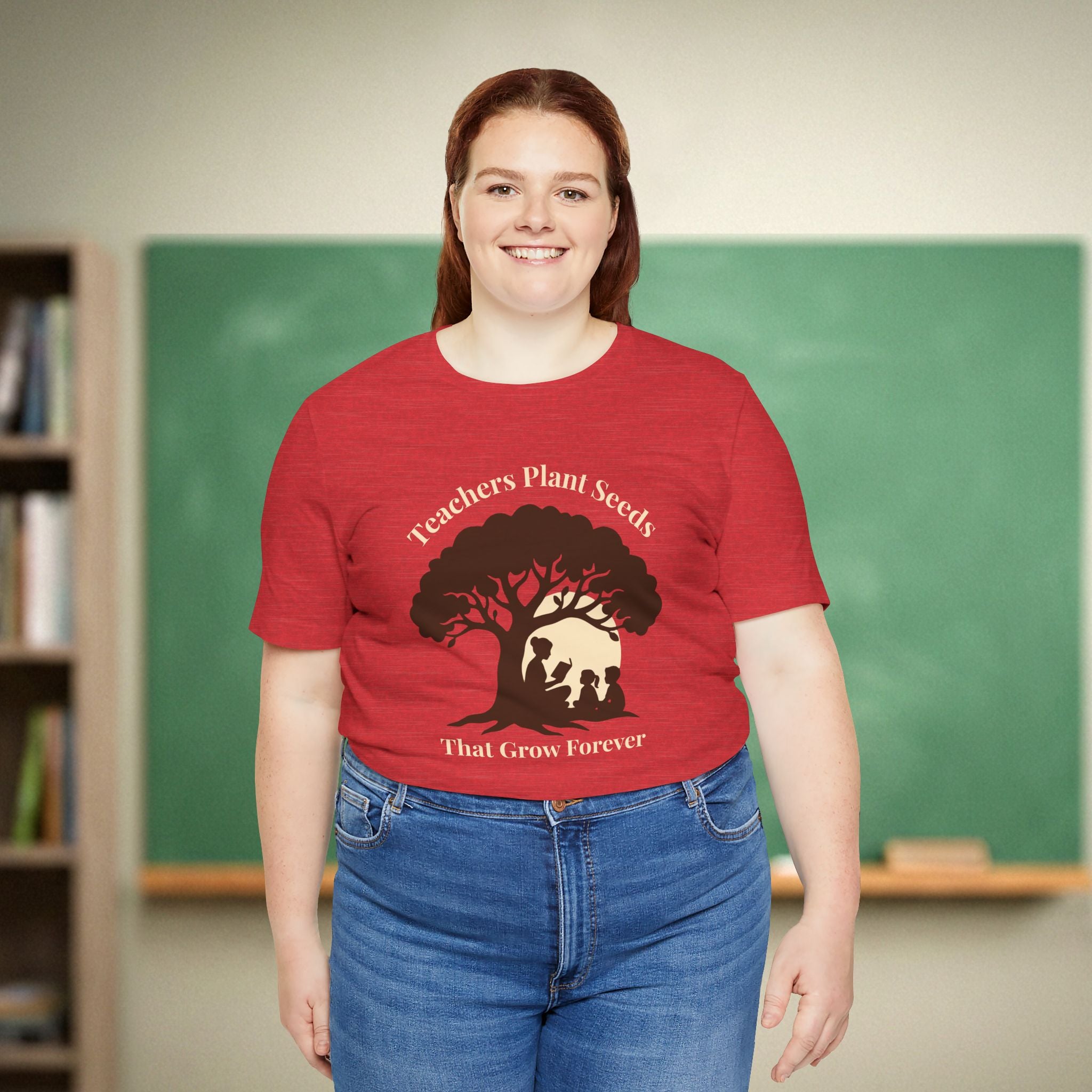 Teachers Plant Seeds That Grow Forever Shirt | Inspirational Teacher Gift Tee | Literacy & Growth