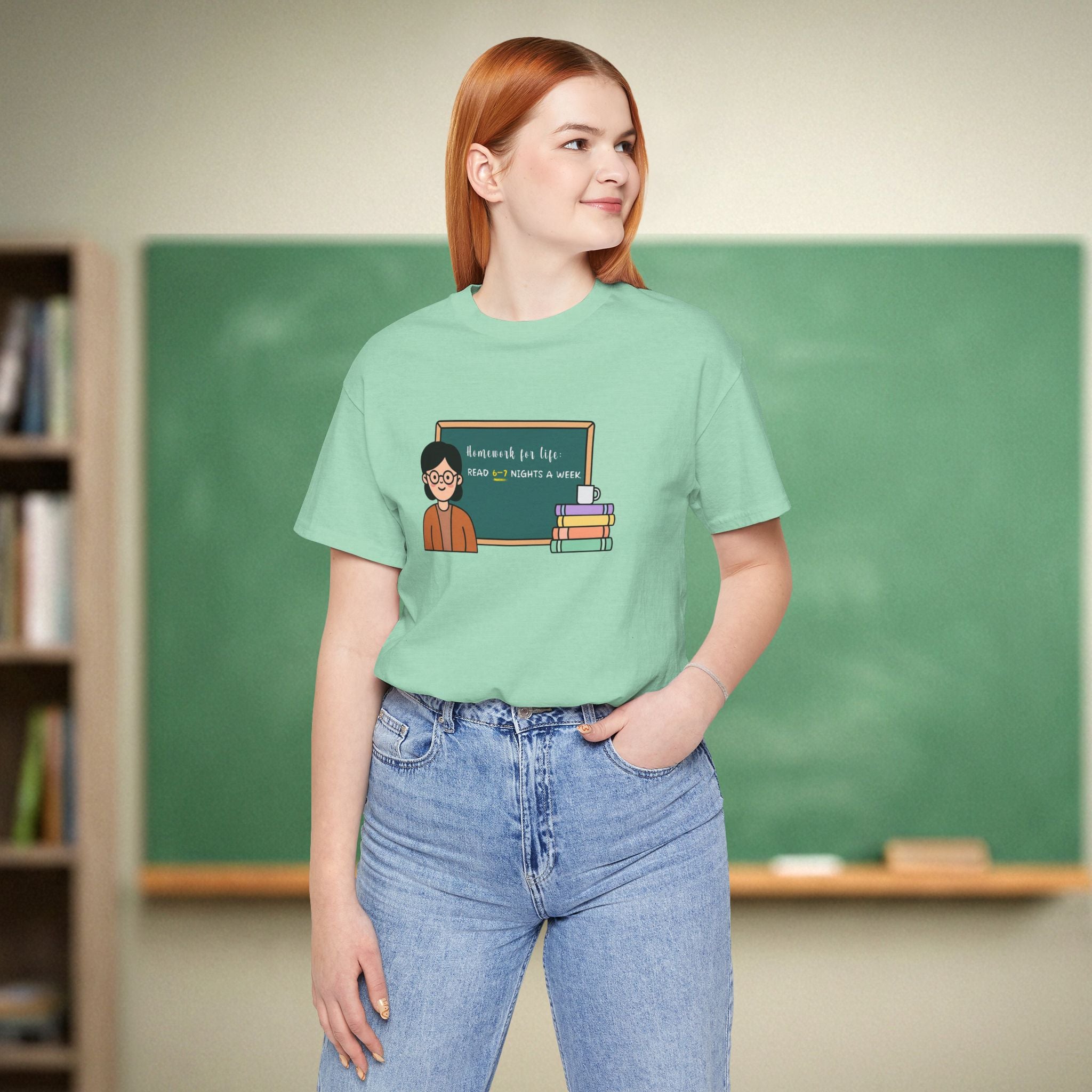 Homework for Life Read | Reading Teacher Shirt | Bella Canvas 3001