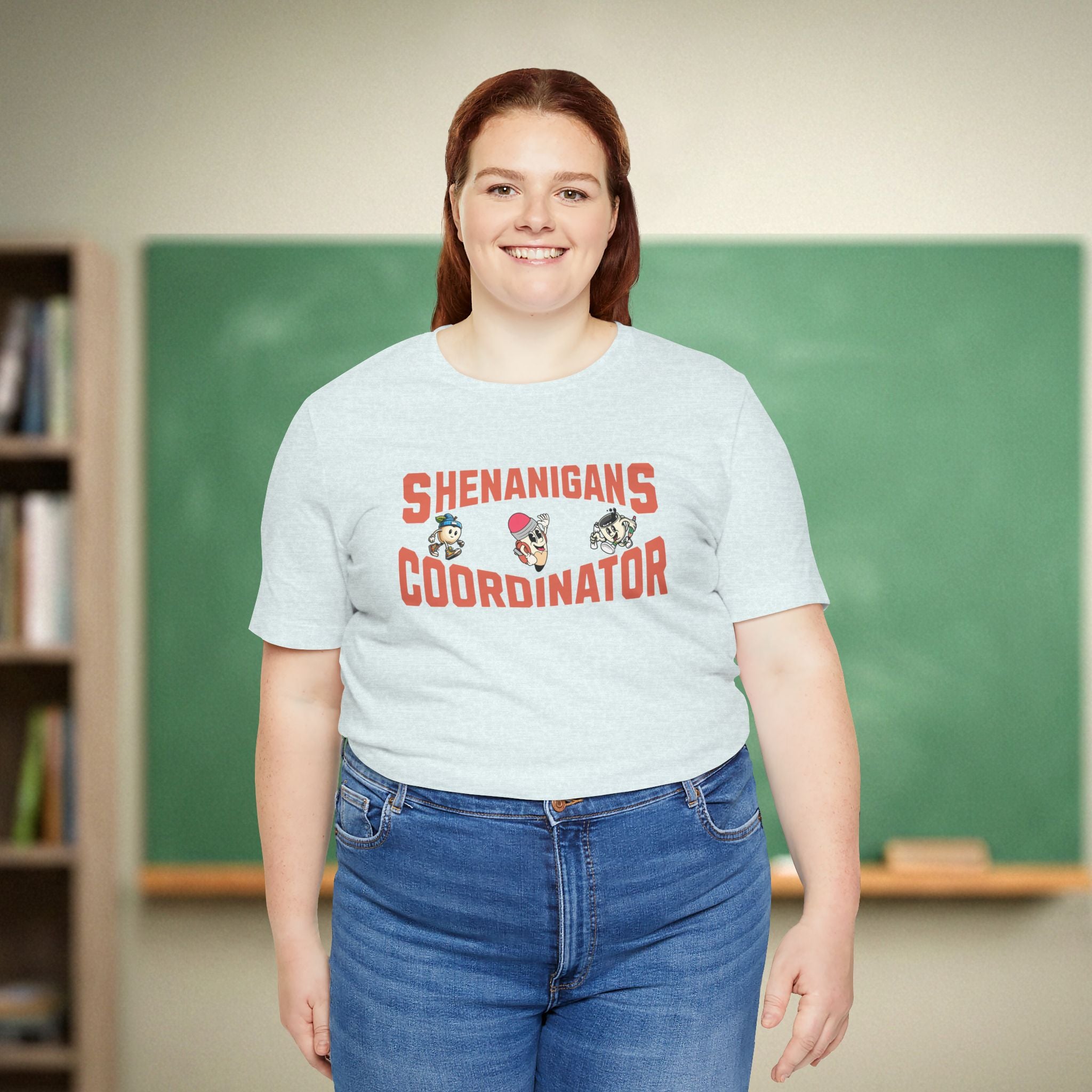 Shenanigans Coordinator Teacher Shirt | Retro Cartoon Classroom Tee | Funny Teacher Gift