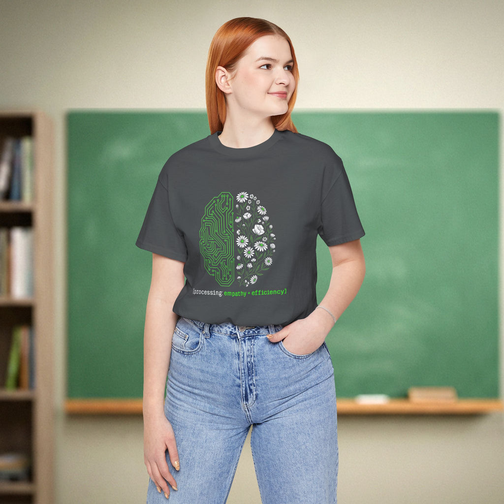 Processing Empathy and Efficiency Teacher Shirt | STEM & SPED Educator Tee | Bella Canvas 3001