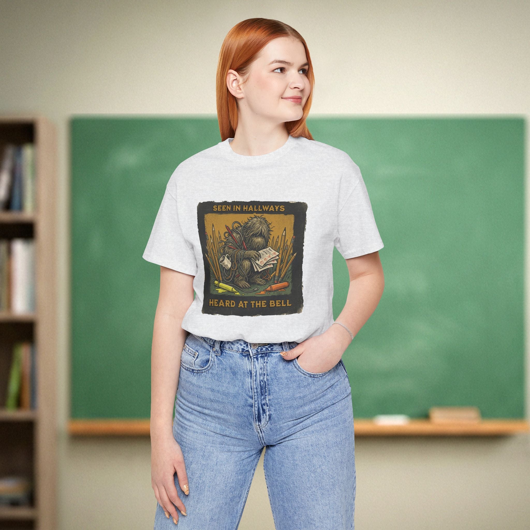 Teacher Cryptid Shirt | Seen in Hallways Heard at the Bell Tee | Bella Canvas 3001