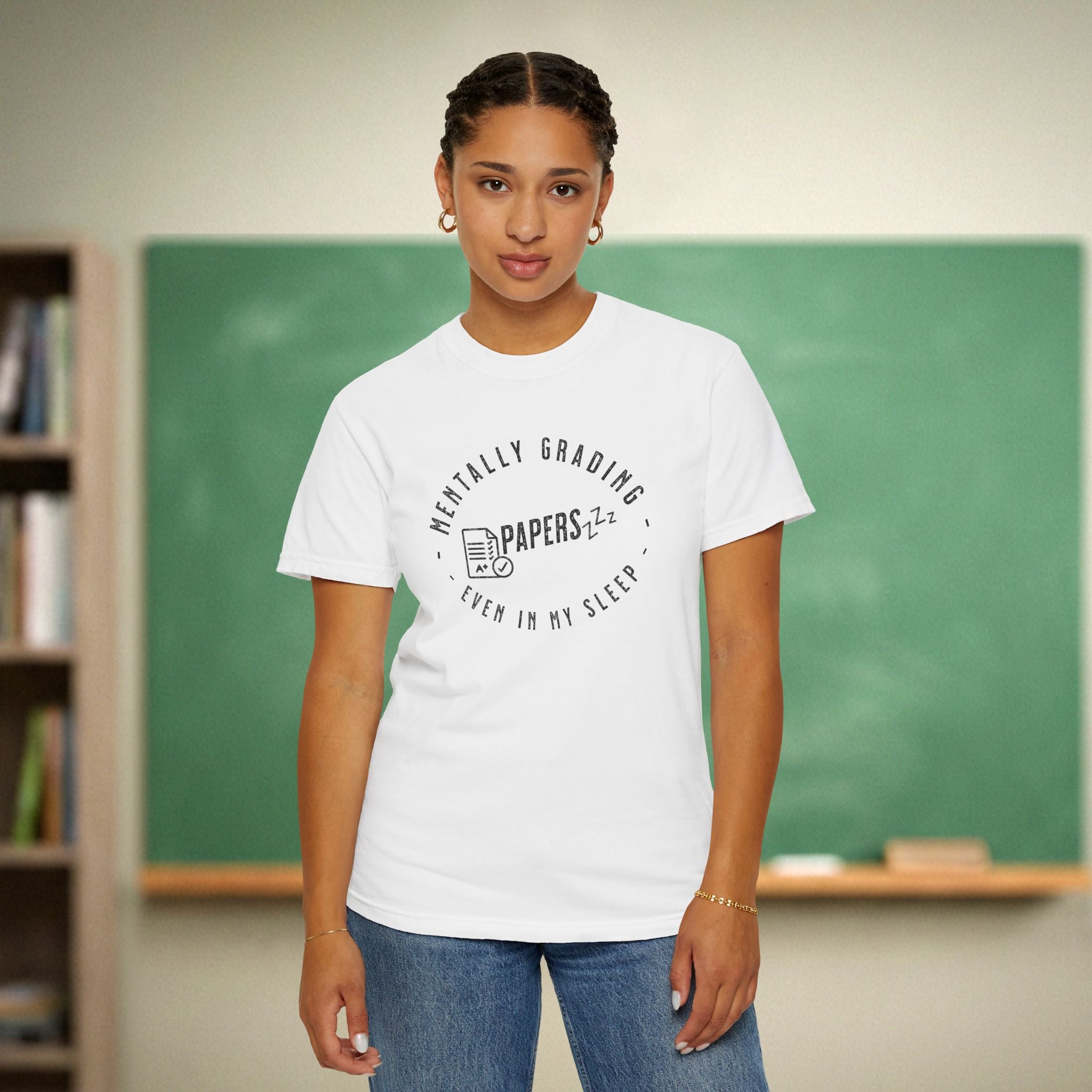 Mentally Grading Papers in My Sleep Teacher Shirt | Funny Grading Tee | Funny Teacher Tee