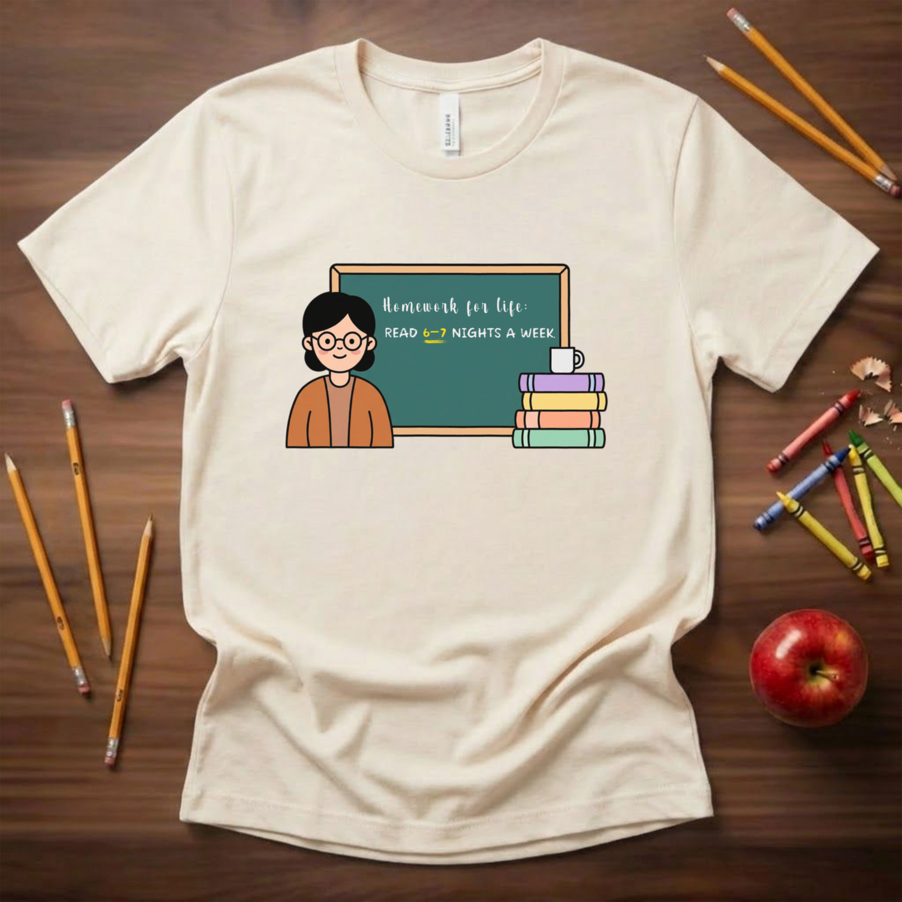 Homework for Life Read | Reading Teacher Shirt | Bella Canvas 3001