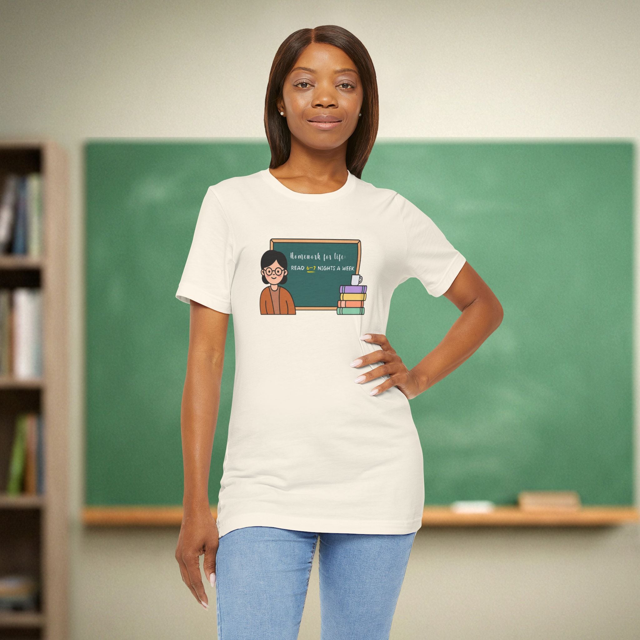 Homework for Life Read | Reading Teacher Shirt | Bella Canvas 3001