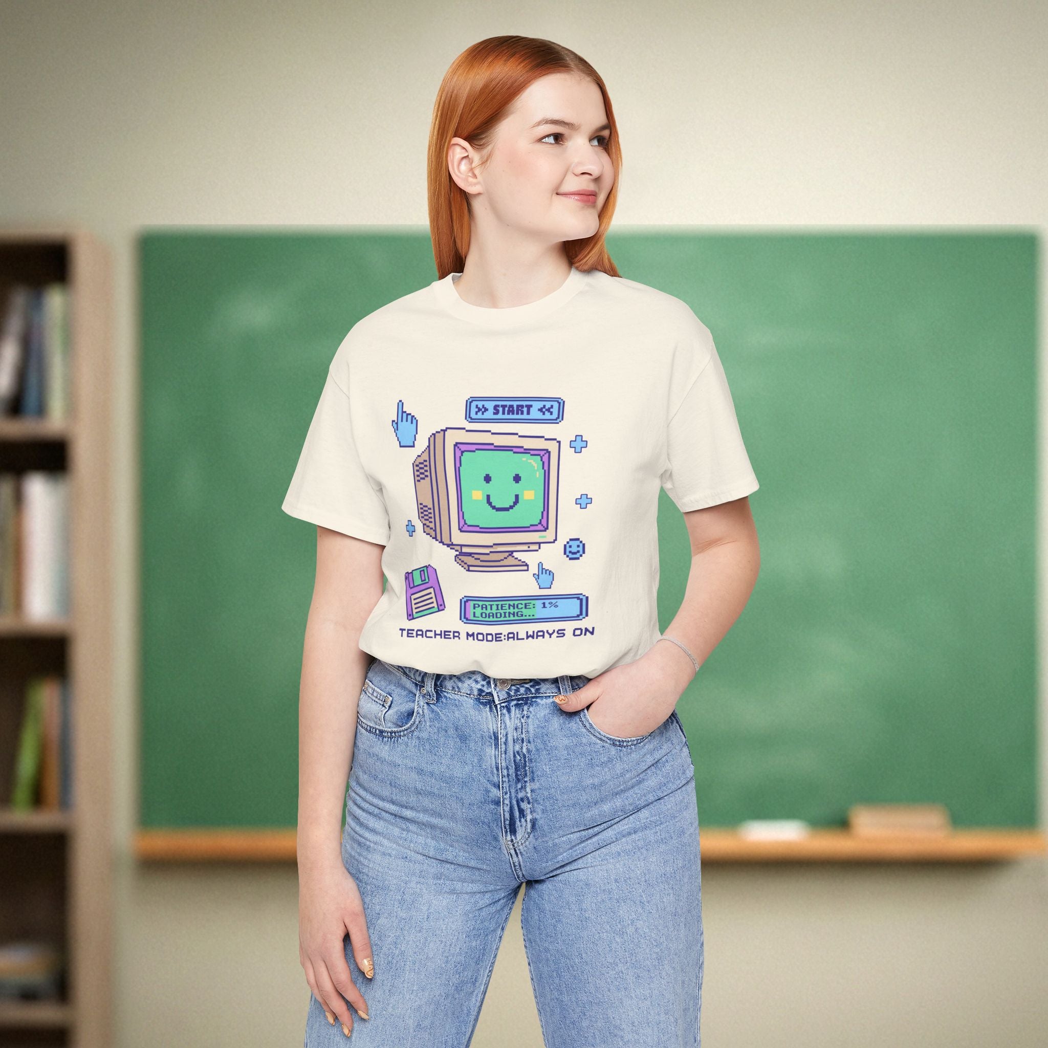 Teacher Mode Always On | Retro Teacher Shirt | Funny Teacher Gift | Vintage Teacher Tee