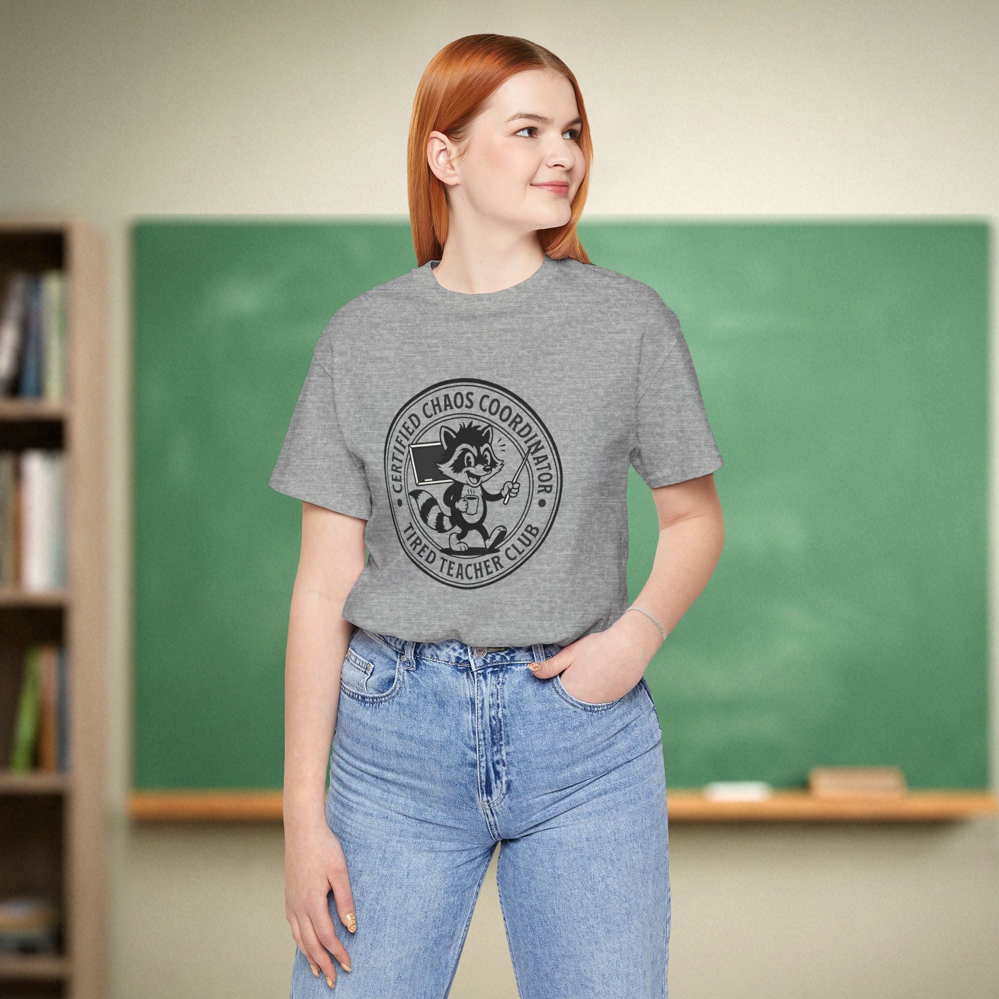 Certified Chaos Coordinator Teacher Shirt | Tired Teacher Club Tee | Bella Canvas 3001