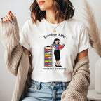 Teacher Life:Powered By Books T-Shirt