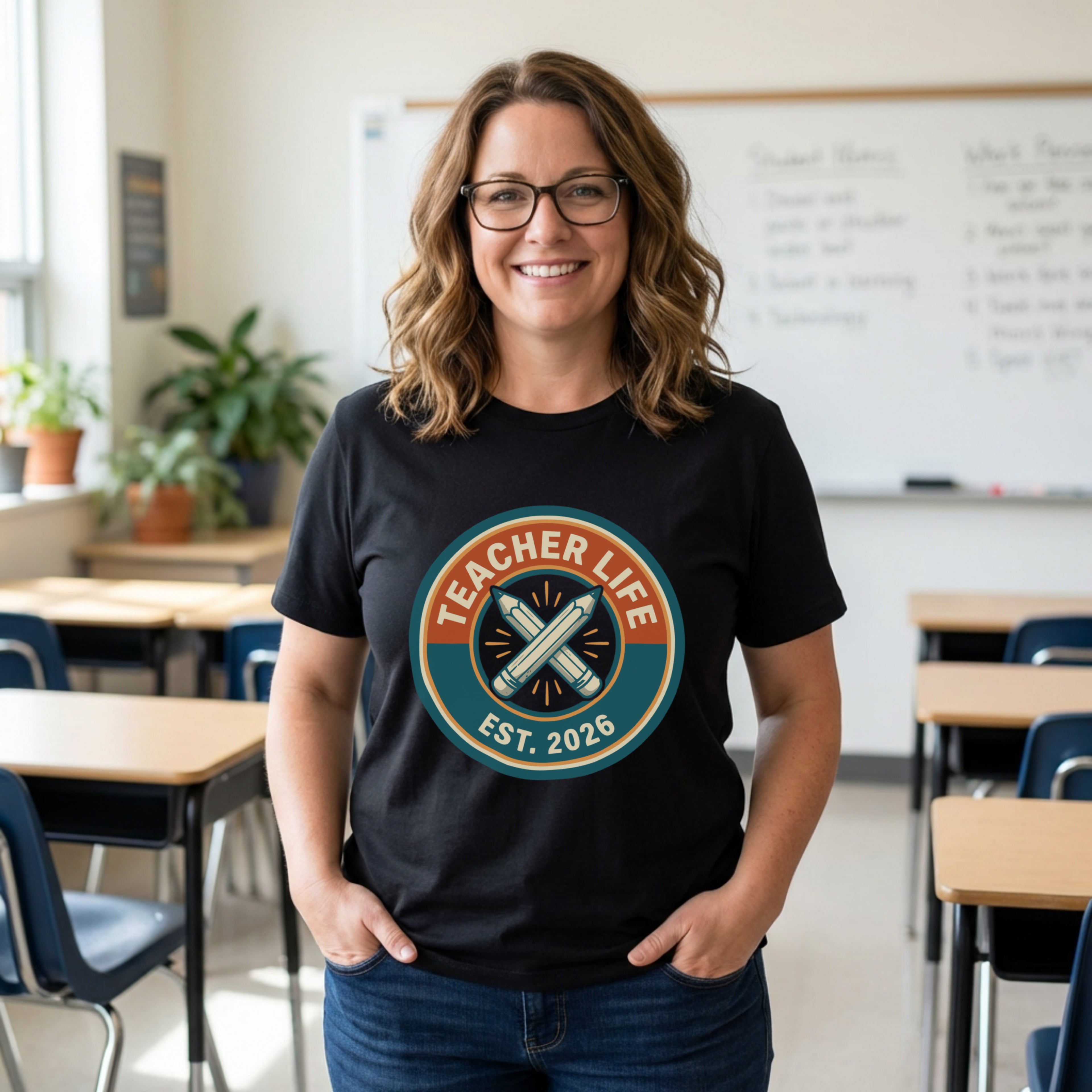 Teacher Life Est. 2026 | New Teacher Shirt | Bella Canvas 3001