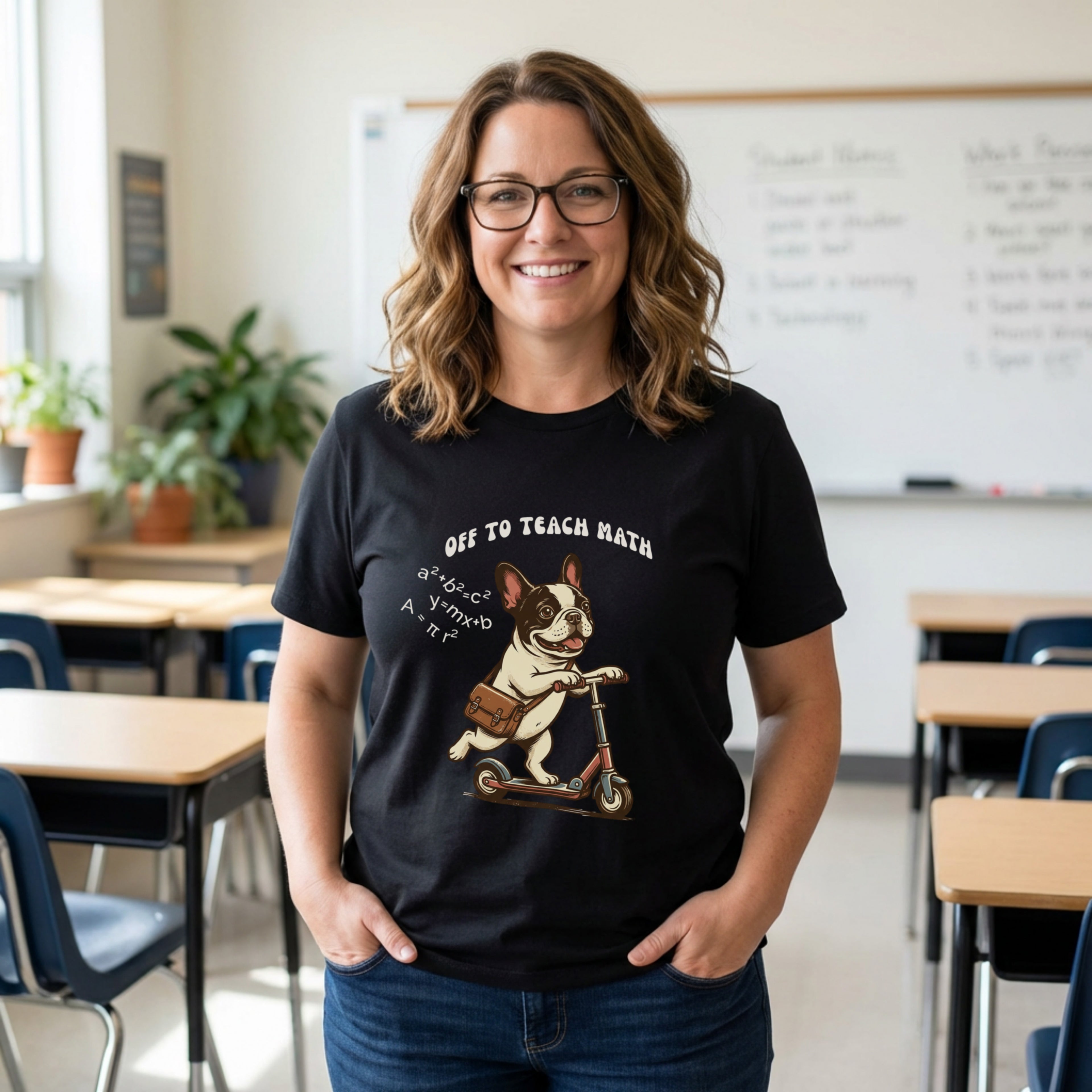 Off to Teach Math | Math Teacher Shirt | Bella Canvas 3001