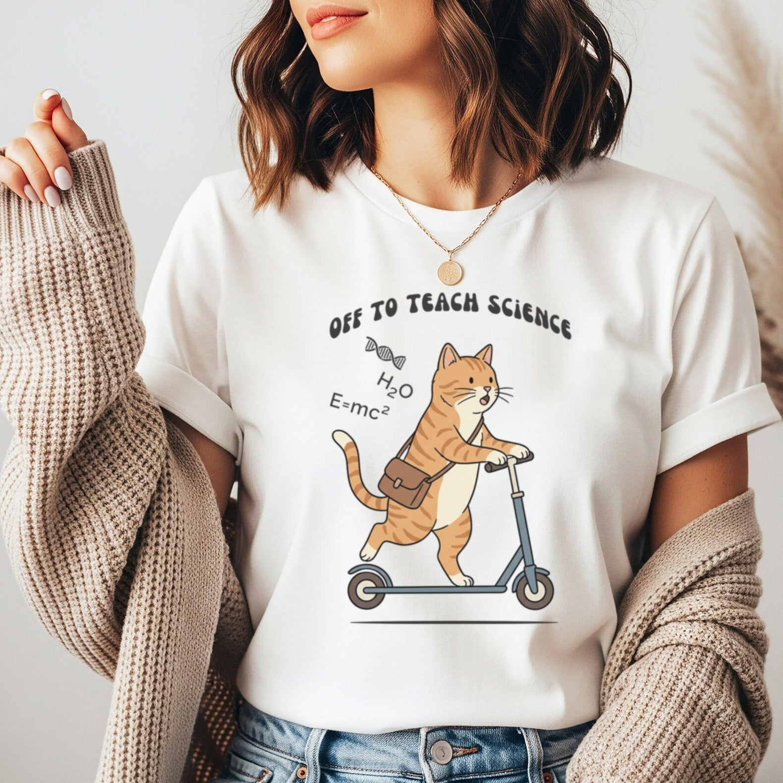 Off to Teach Science | Science Teacher Shirt |  Premium Teacher Tee
