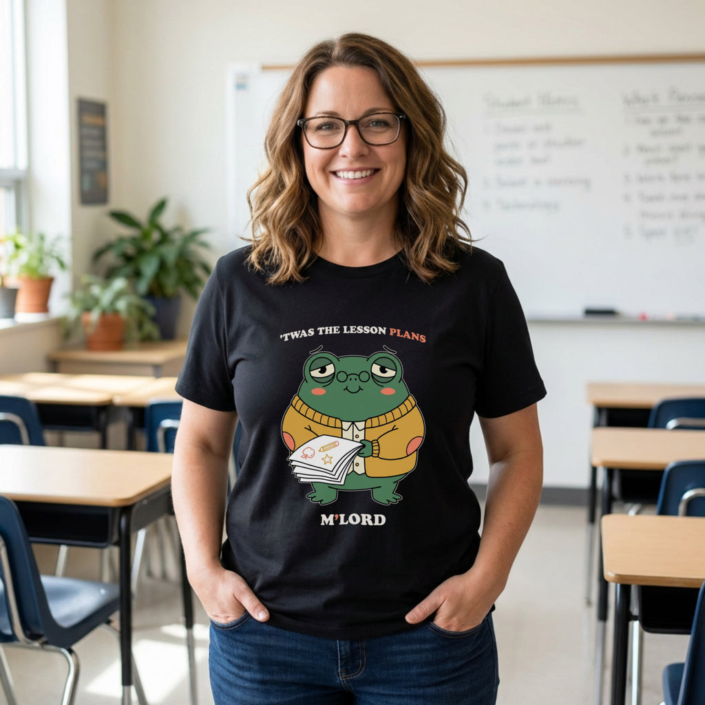 'Twas the Lesson Plans M'Lord | Funny Teacher Shirt | Bella Canvas 3001