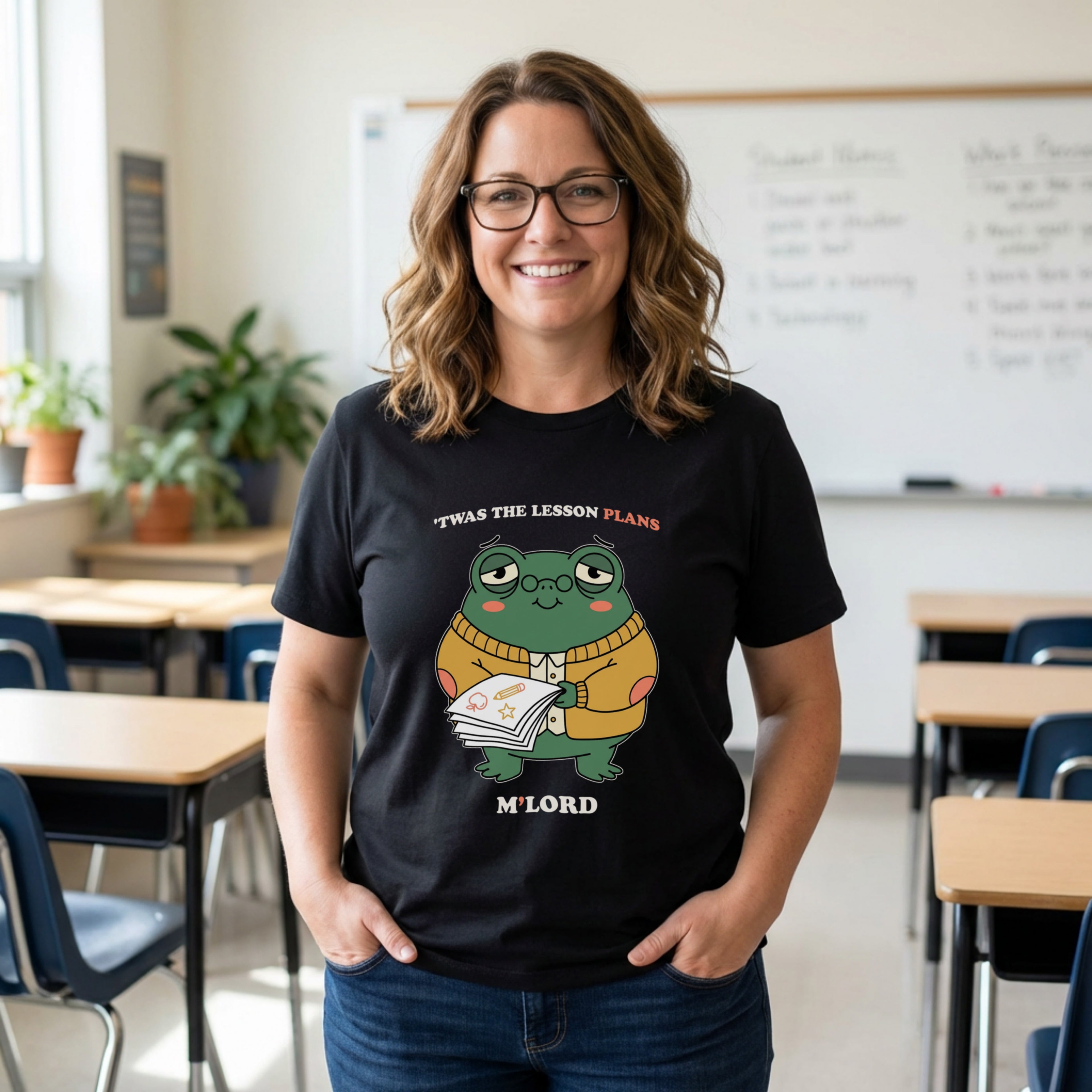 'Twas the Lesson Plans M'Lord | Funny Teacher Shirt | Bella Canvas 3001