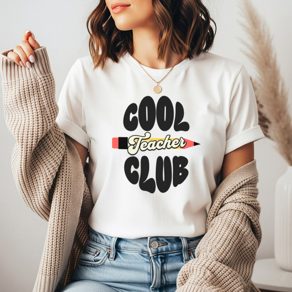 Cool Teacher Club | Trendy Teacher Shirt | Bella Canvas 3001