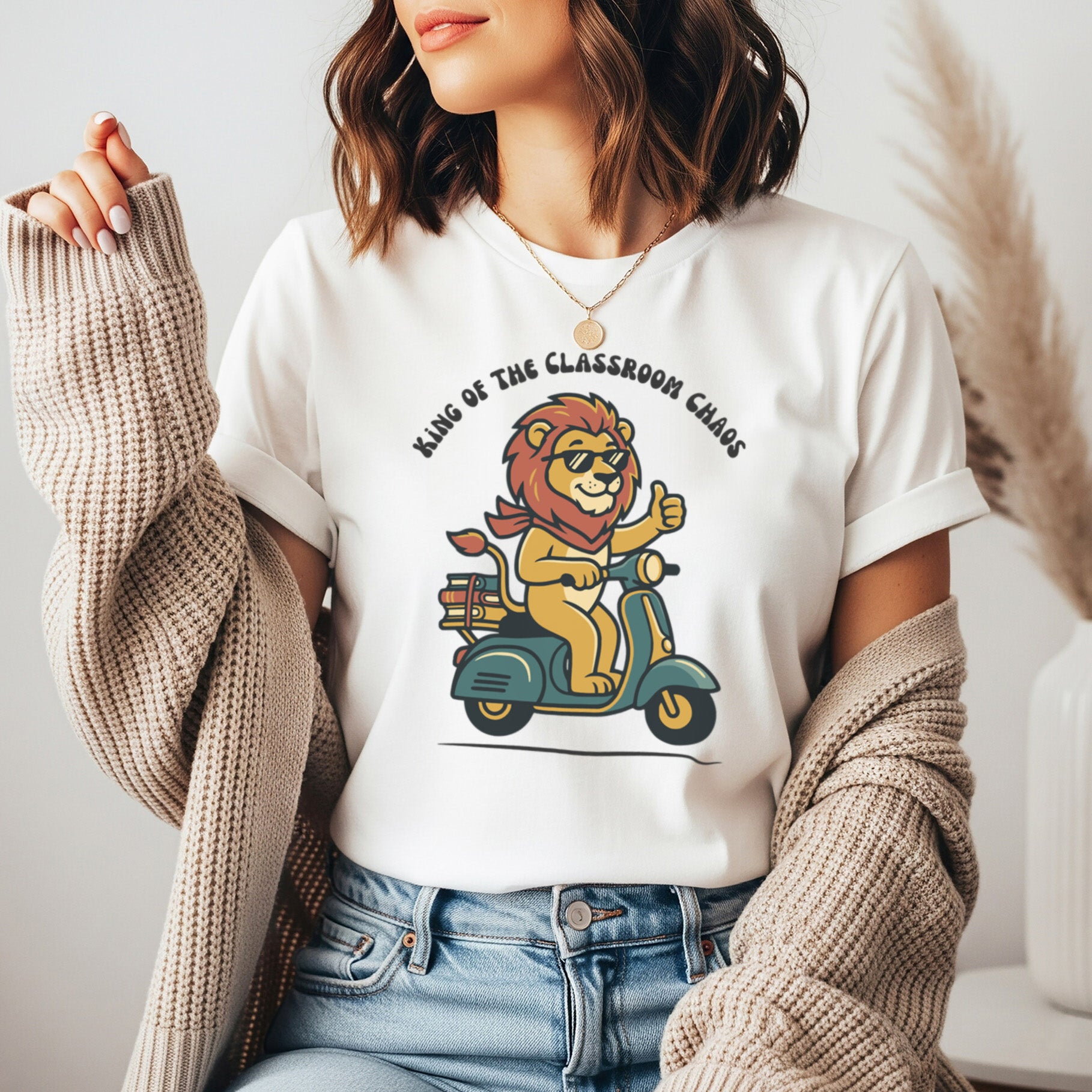 King of the Classroom Chaos Shirt | Funny Teacher Lion Tee | Bella Canvas 3001