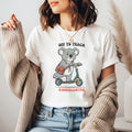 Off to Teach Koala Shirt | Cute Teacher Scooter Tee | Bella Canvas 3001