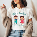 I Teach Tiny Humans Shirt | Cute Preschool & Kindergarten Teacher Tee | Early Childhood Teacher Gift | Bella Canvas 3001