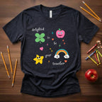 Delighted to Be Your Teacher Shirt | Cute Rainbow Teacher Gift | Elementary Teacher Tee | Bella Canvas 3001