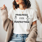 Progress Over Perfection Teacher Shirt | Growth Mindset Teacher Tee | Bella Canvas 3001
