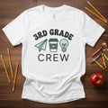 3rd Grade Crew Shirt | Retro Third Grade Teacher Tee | Cute Teacher Coffee Shirt | Bella Canvas 3001