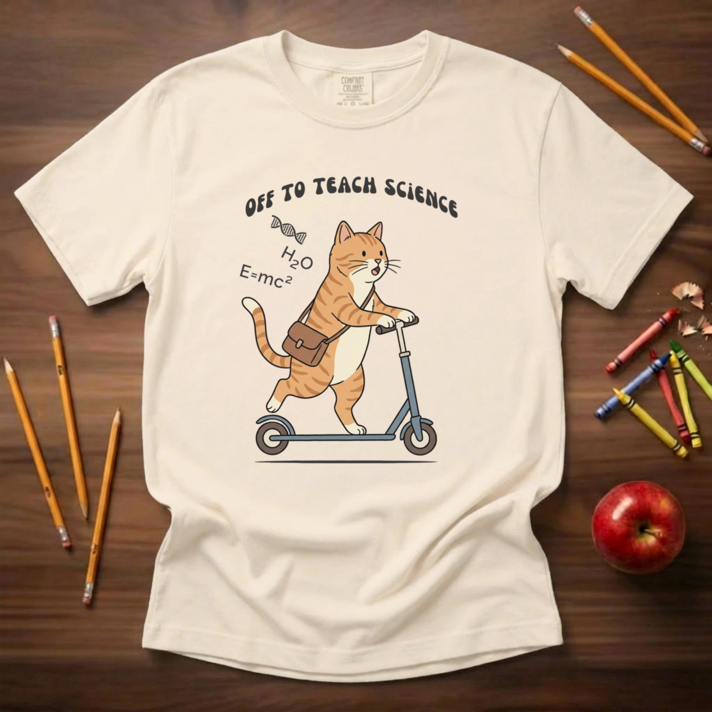 Off to Teach Science | Science Teacher Shirt | Premium Comfort Colors 1717 Vintage Tee