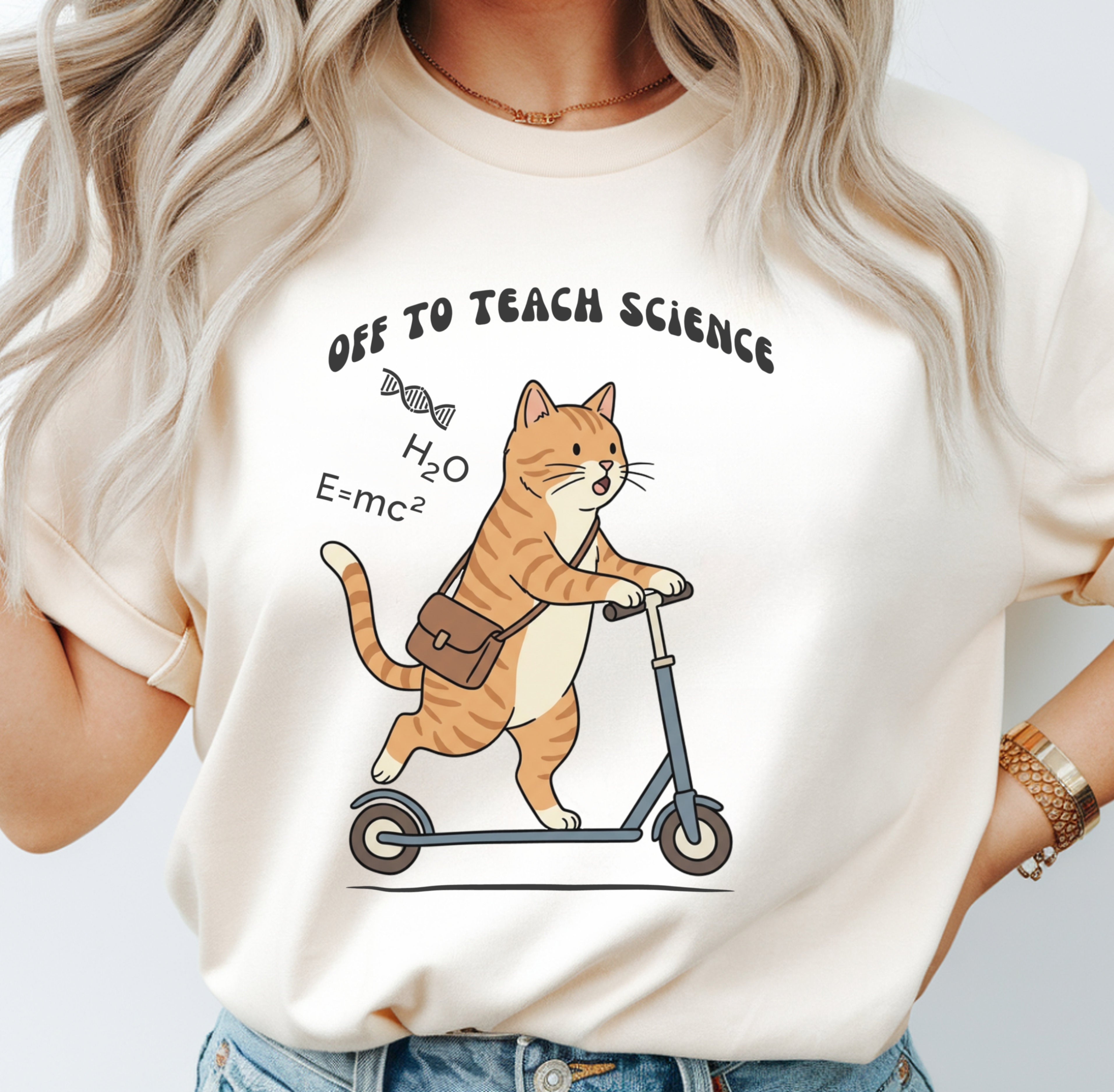Off to Teach Science | Science Teacher Shirt | Premium Comfort Colors 1717 Vintage Tee