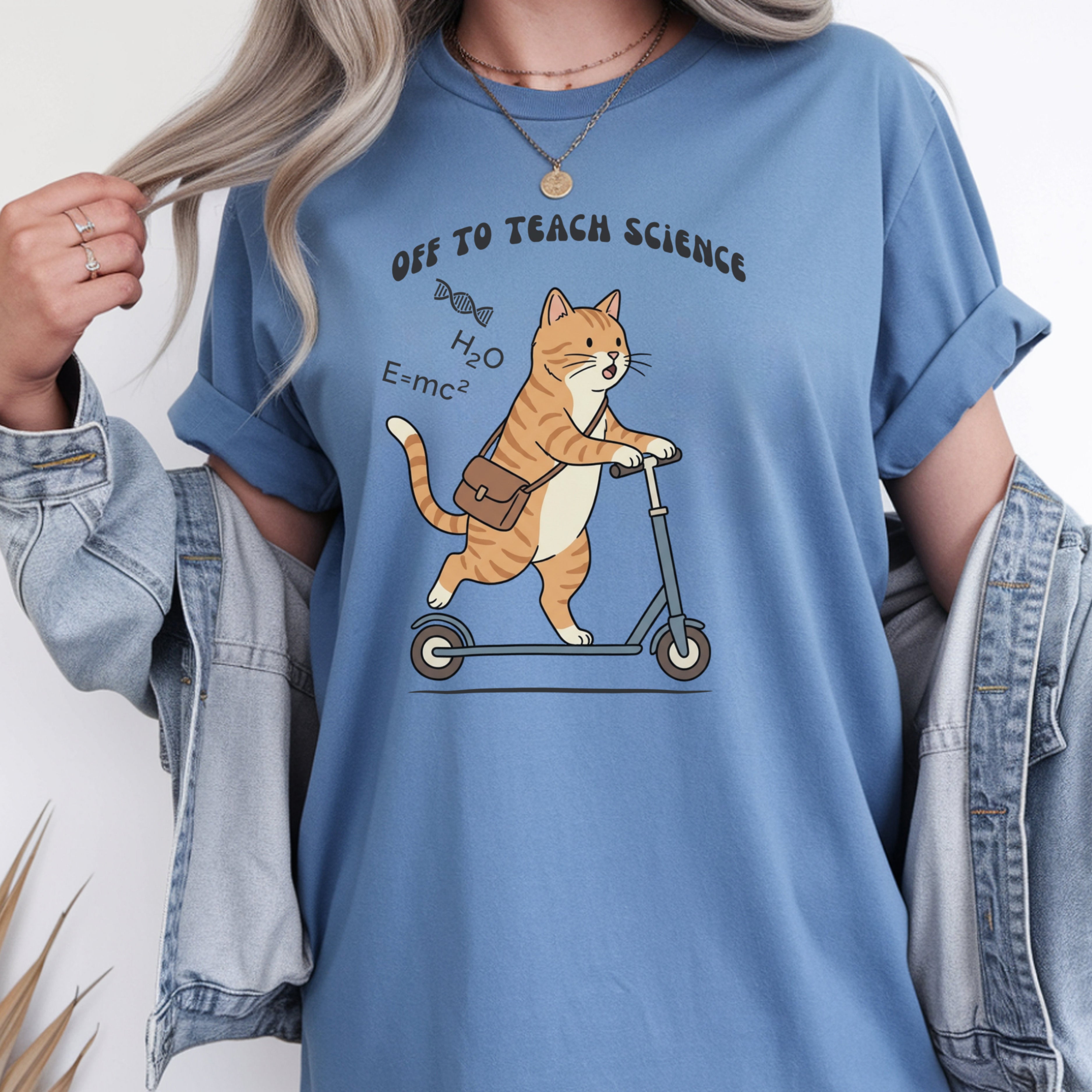 Off to Teach Science | Science Teacher Shirt | Premium Comfort Colors 1717 Vintage Tee