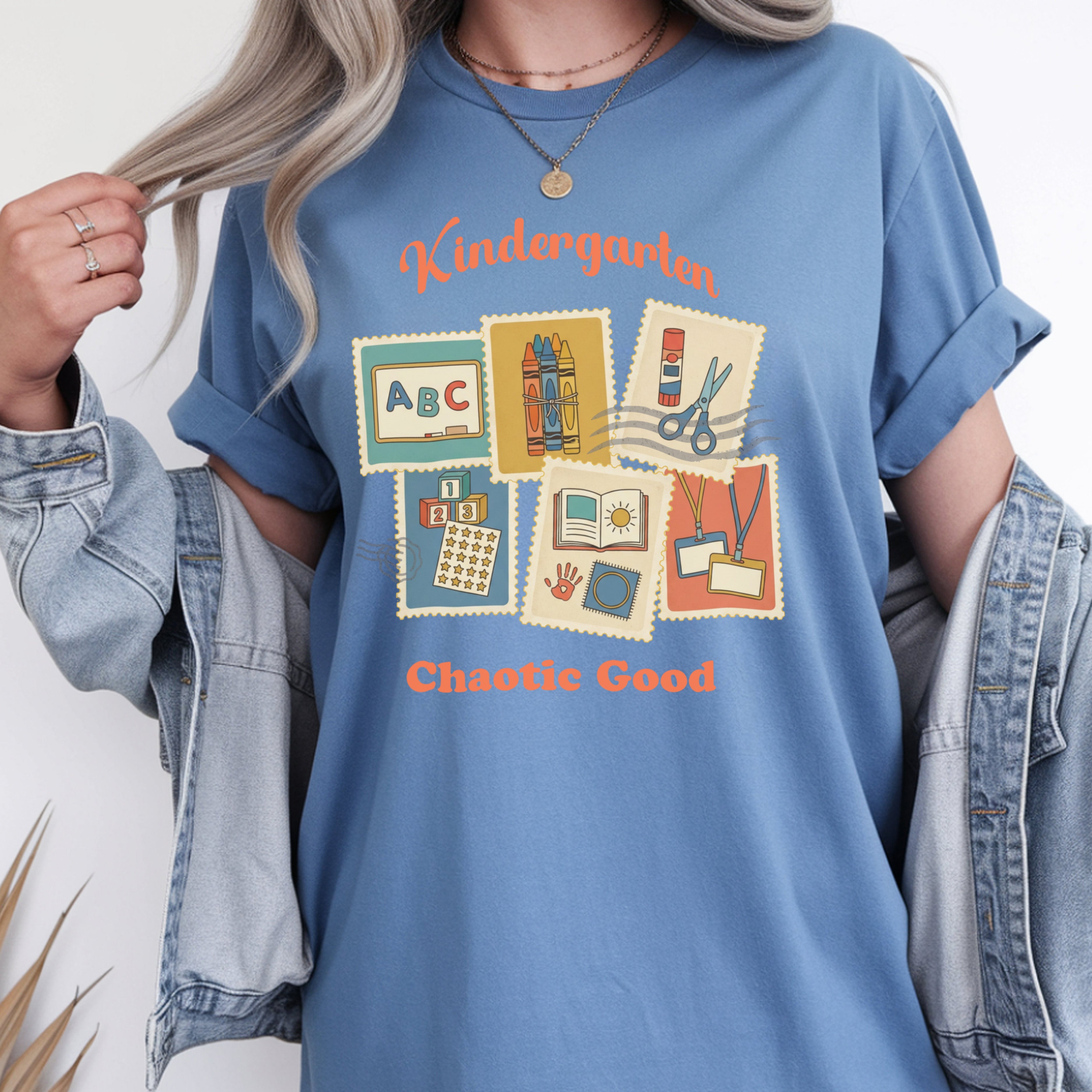 Kindergarten Chaotic Good | Kindergarten Teacher Shirt | Premium Comfort Colors 1717 Vintage Tee