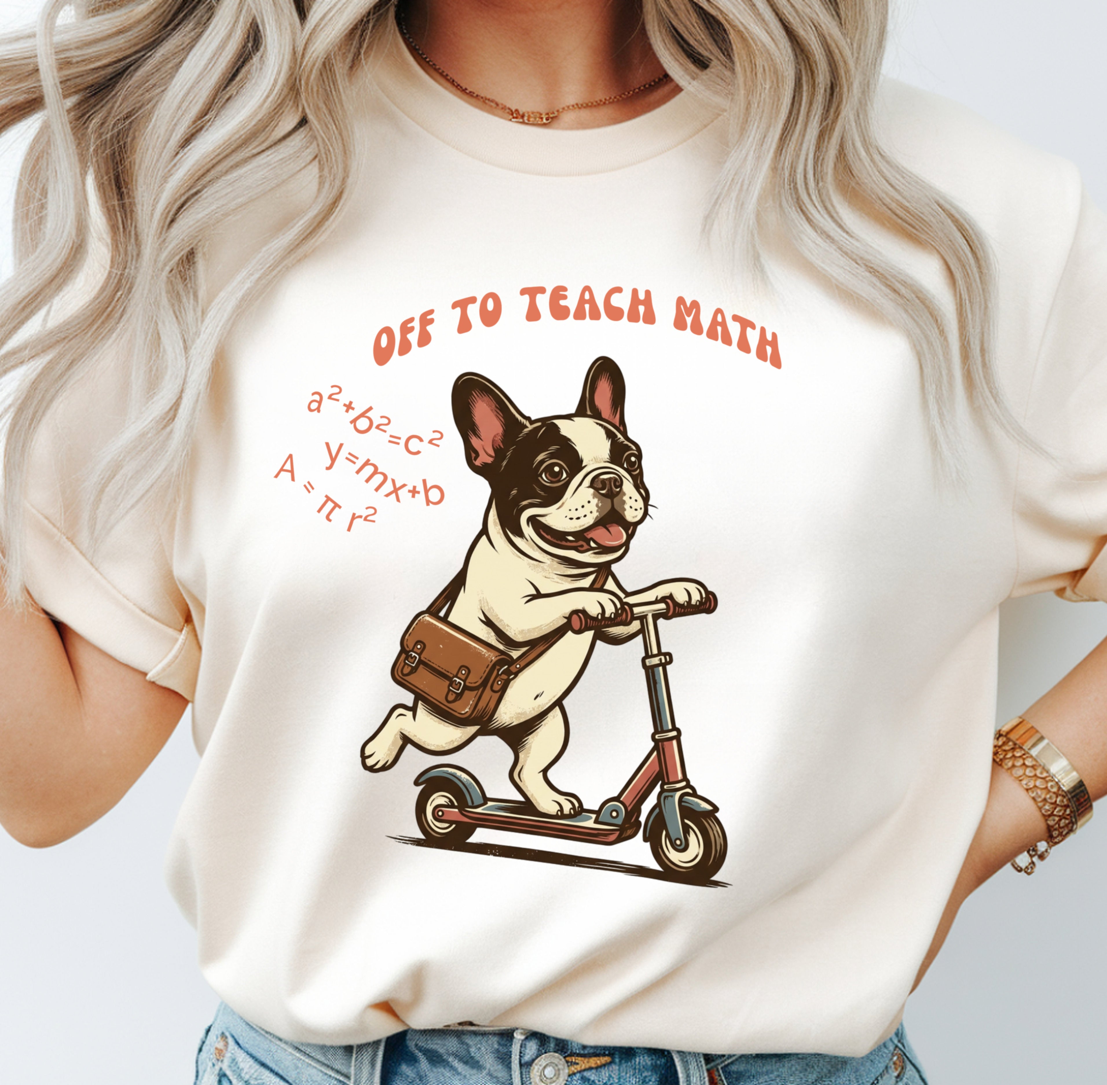 Off to Teach Math | Math Teacher Shirt | Premium Comfort Colors 1717 Vintage Tee