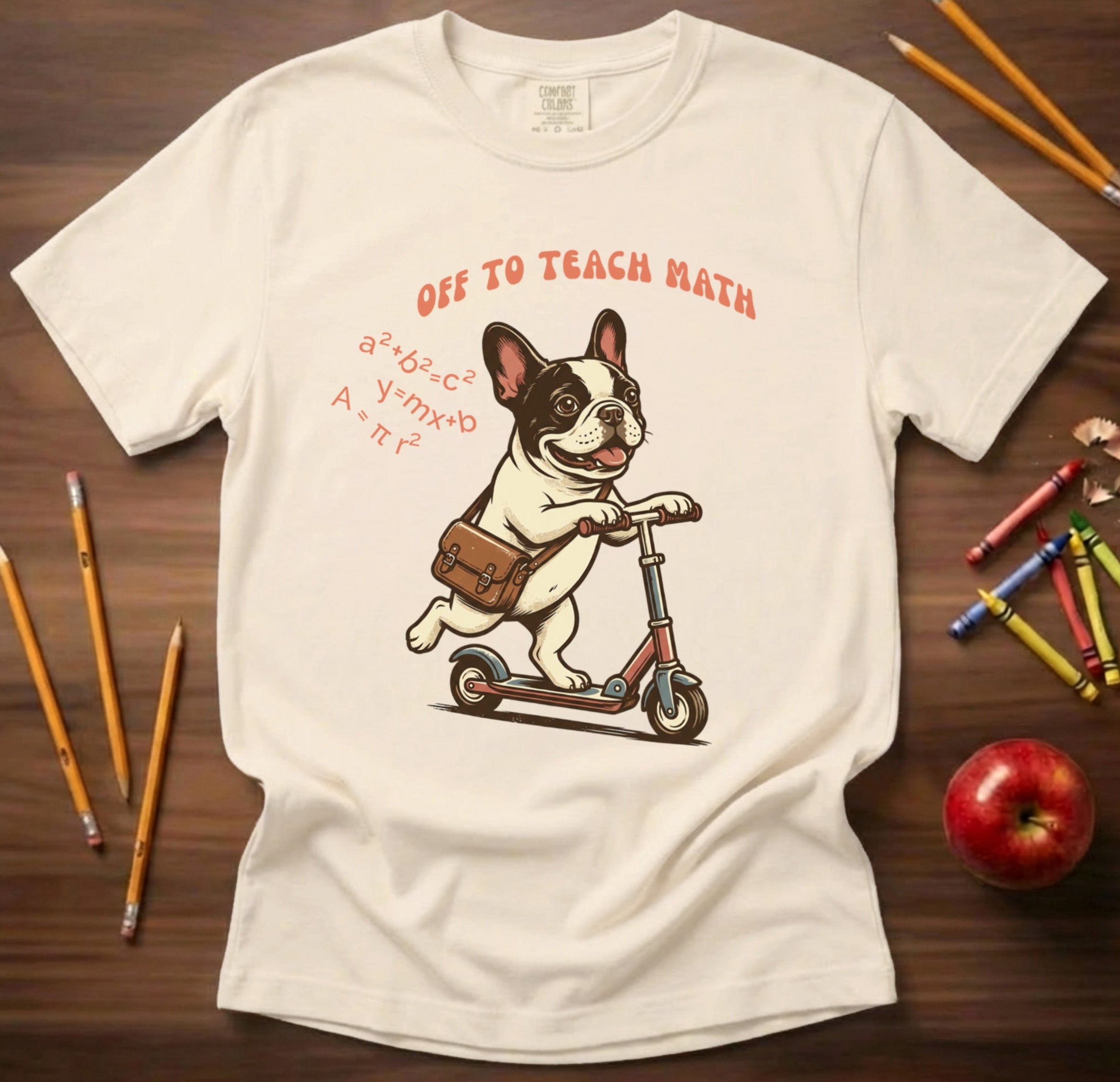 Off to Teach Math | Math Teacher Shirt | Premium Comfort Colors 1717 Vintage Tee