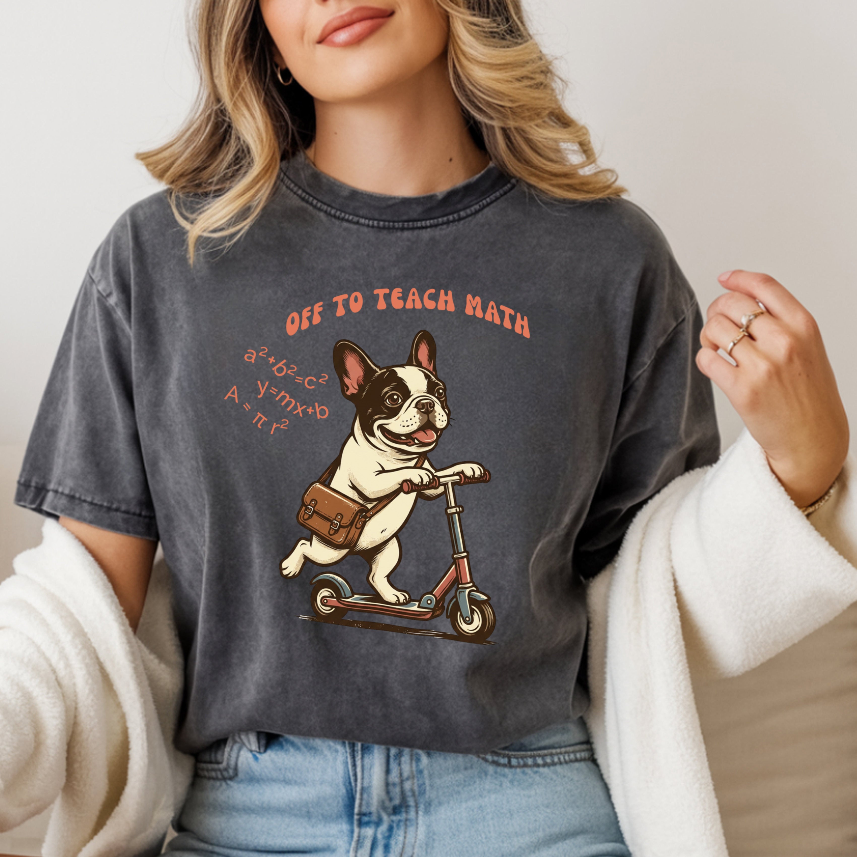 Off to Teach Math | Math Teacher Shirt | Premium Comfort Colors 1717 Vintage Tee