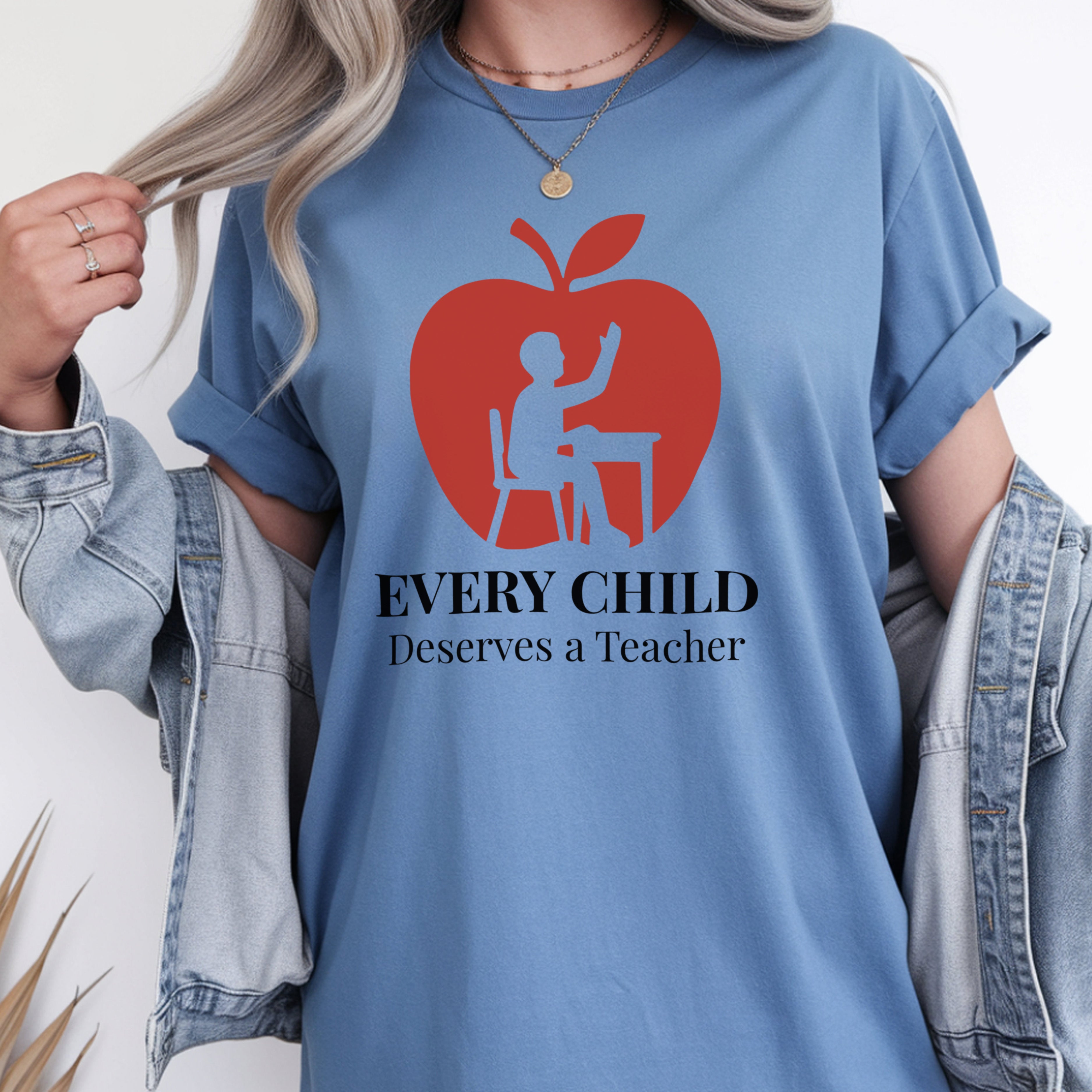 Every Child Deserves a Teacher | Advocacy Teacher Shirt | Premium Comfort Colors 1717 Vintage Tee
