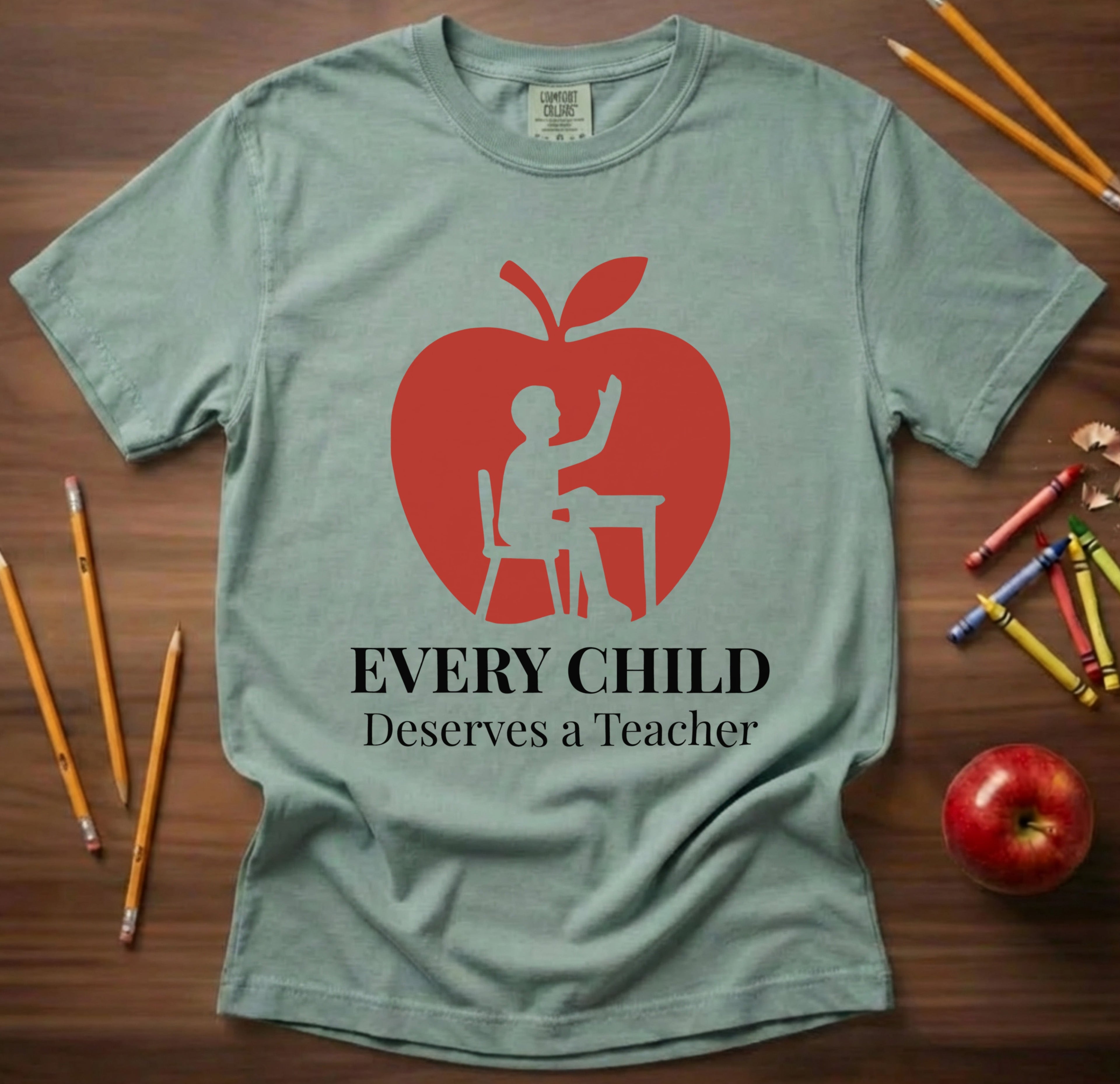 Every Child Deserves a Teacher | Advocacy Teacher Shirt | Premium Comfort Colors 1717 Vintage Tee